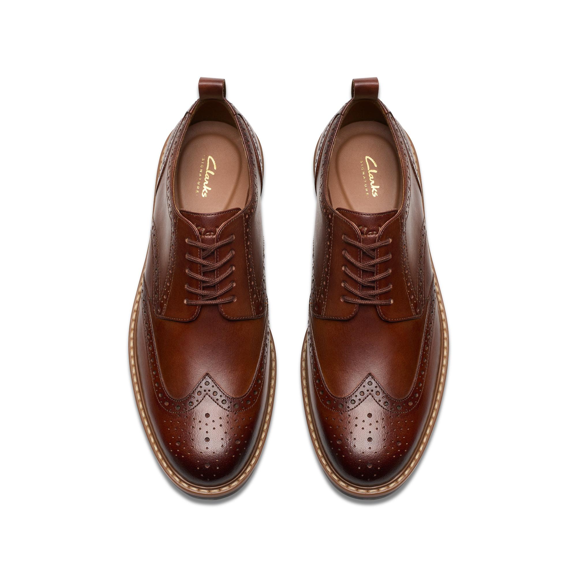 Product image 5 of 8 of Clarks Men's Aldwin Limit Brogues - Mid Tan Leather