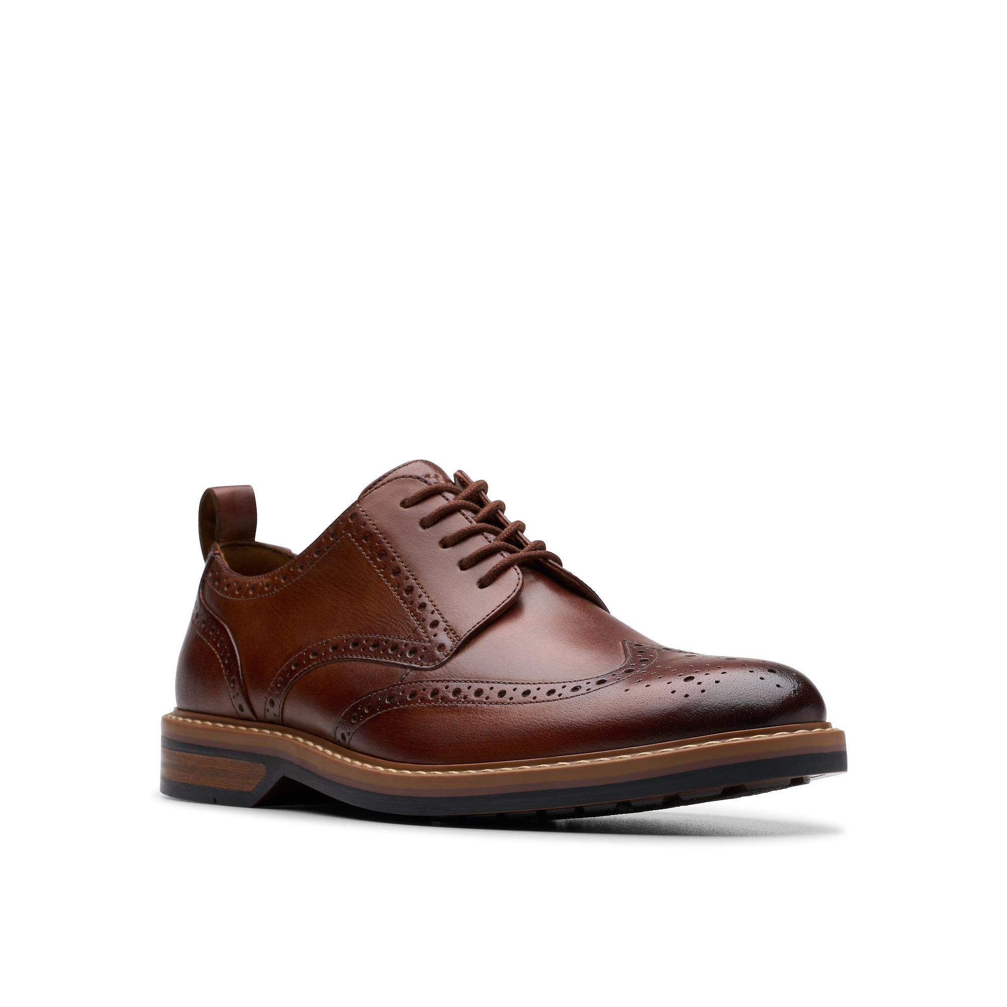 Product image 3 of 8 of Clarks Men's Aldwin Limit Brogues - Mid Tan Leather