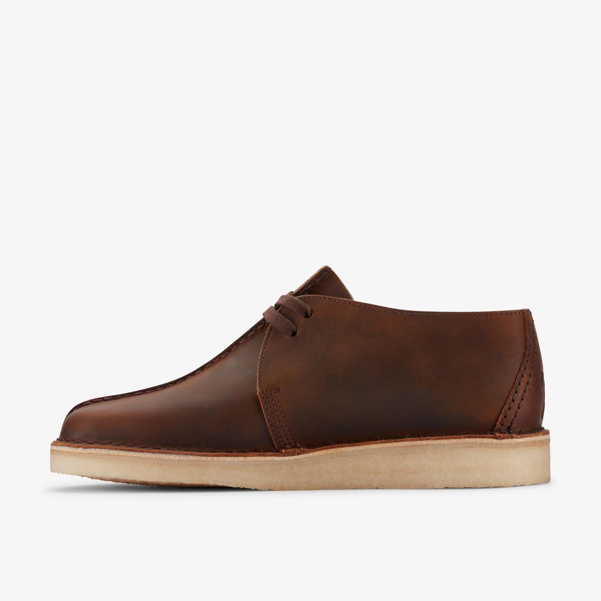 Product image 3 of 7 of Clarks Originals Men's Desert Trek Shoes - Beeswax Leather