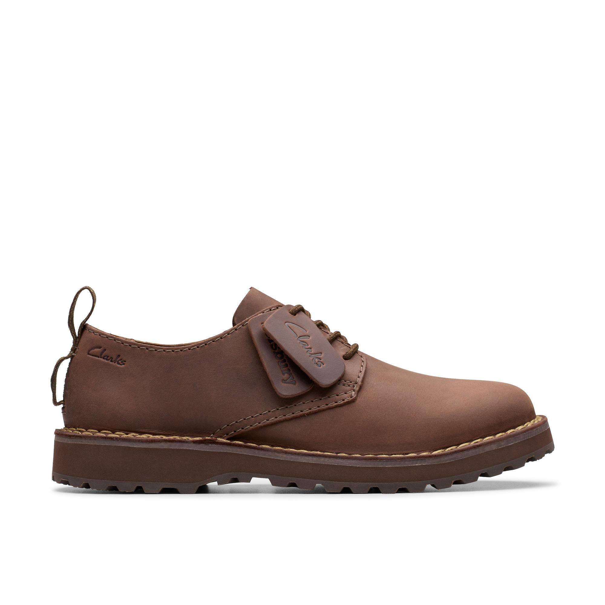 Product image 1 of 7 of Clarks Solsbury Lace Leather Shoe - Dark Brown