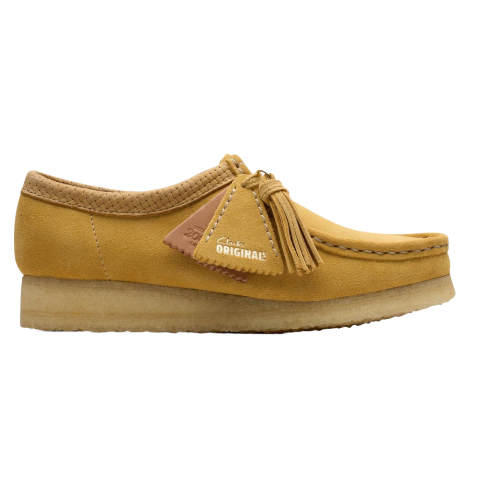 Product image 1 of 6 of Clarks Originals Women's Wallabee Shoes - Golden Tan Suede