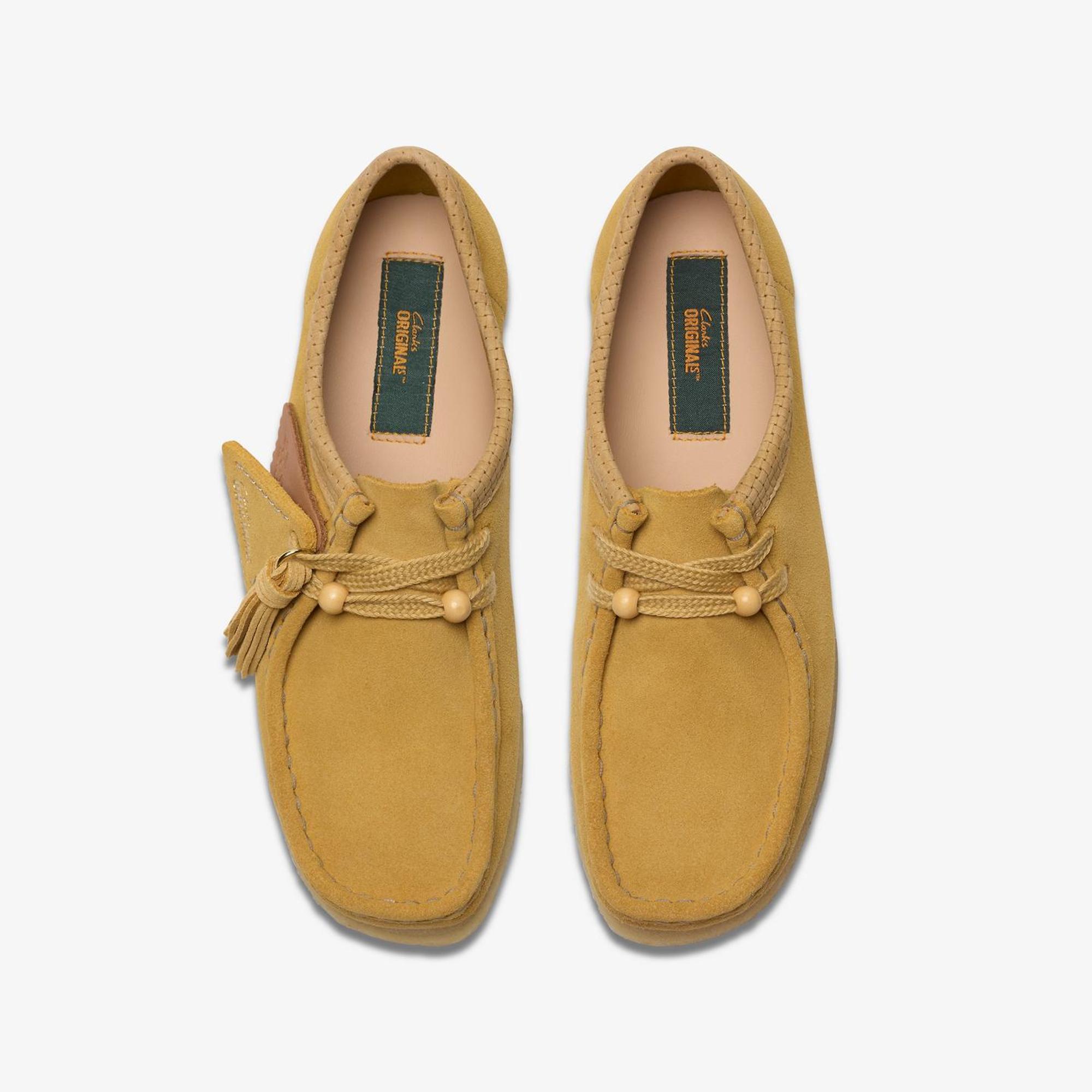 Product image 6 of 6 of Clarks Originals Women's Wallabee Shoes - Golden Tan Suede