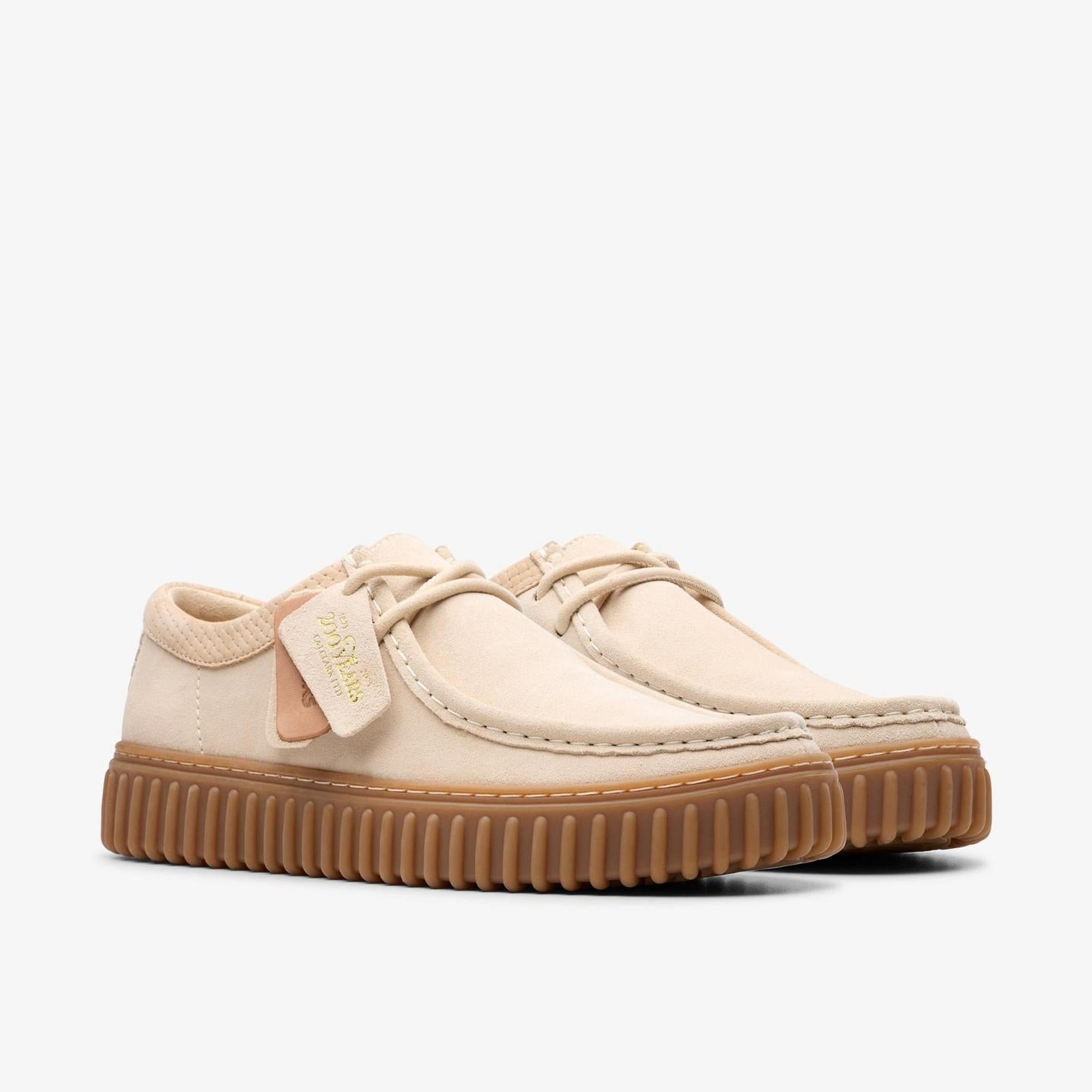 Product image 4 of 6 of Clarks Torhill Lo Suede Shoe - Ecru Suede