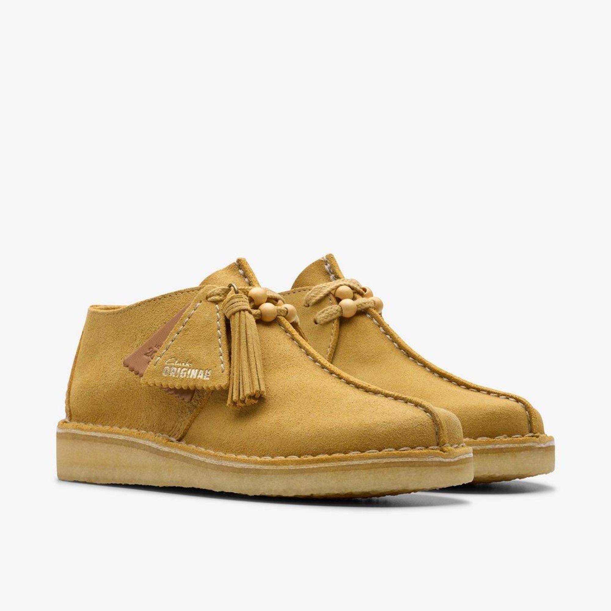 Product image 4 of 7 of Clarks Originals Women's Desert Trek Shoes - Golden Tan Suede