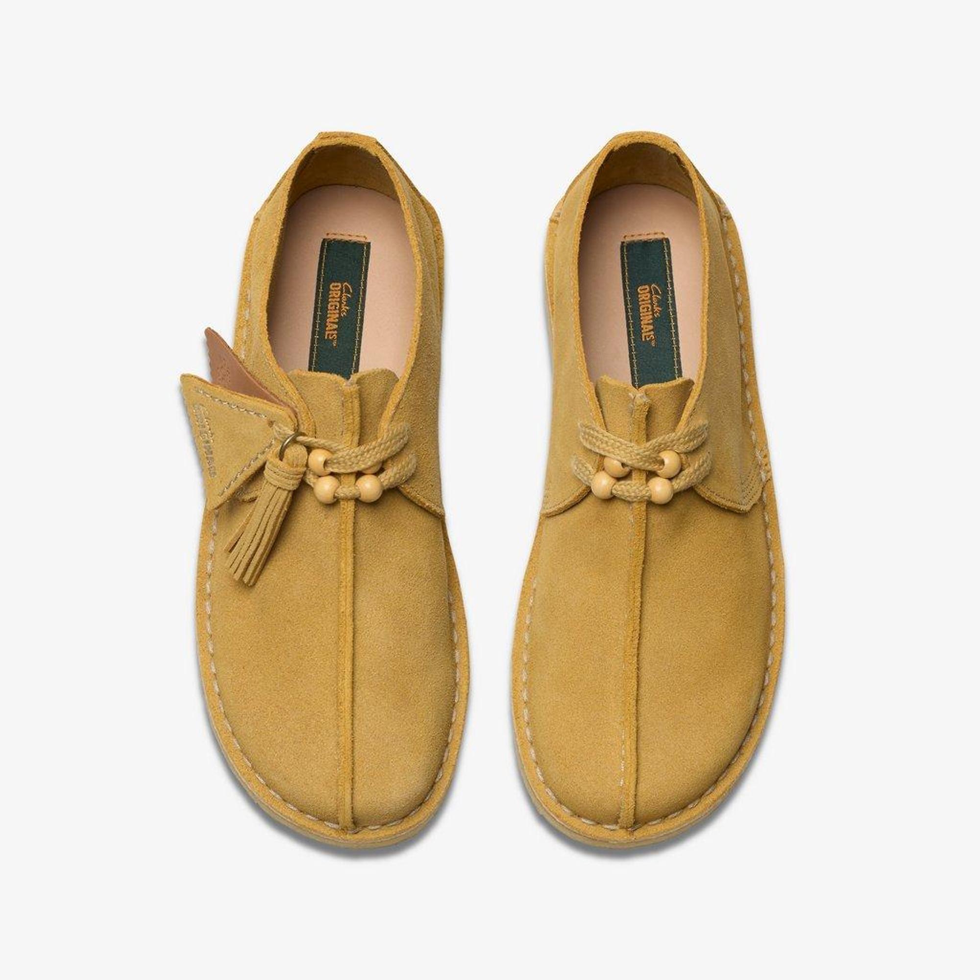Product image 6 of 7 of Clarks Originals Women's Desert Trek Shoes - Golden Tan Suede