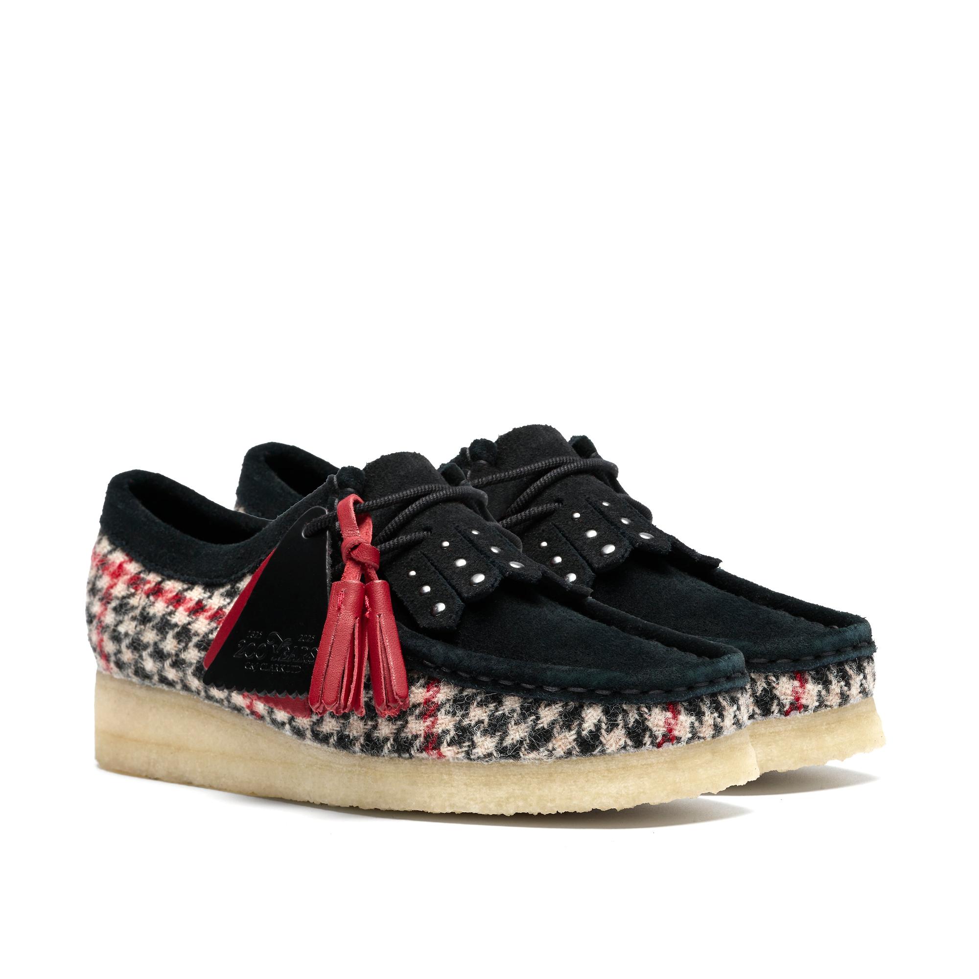 Product image 4 of 8 of Clarks Originals Women's Wallabee Shoes - Black Harris Tweed
