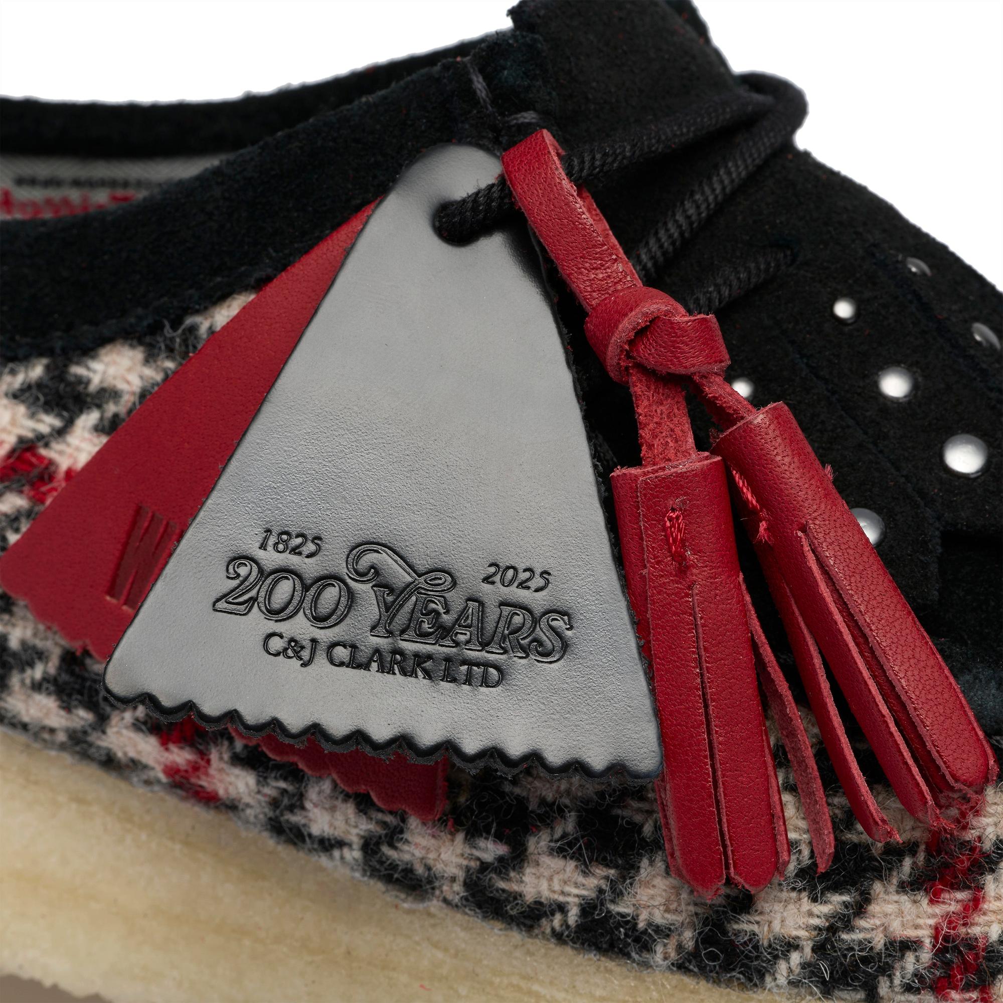 Product image 8 of 8 of Clarks Originals Women's Wallabee Shoes - Black Harris Tweed