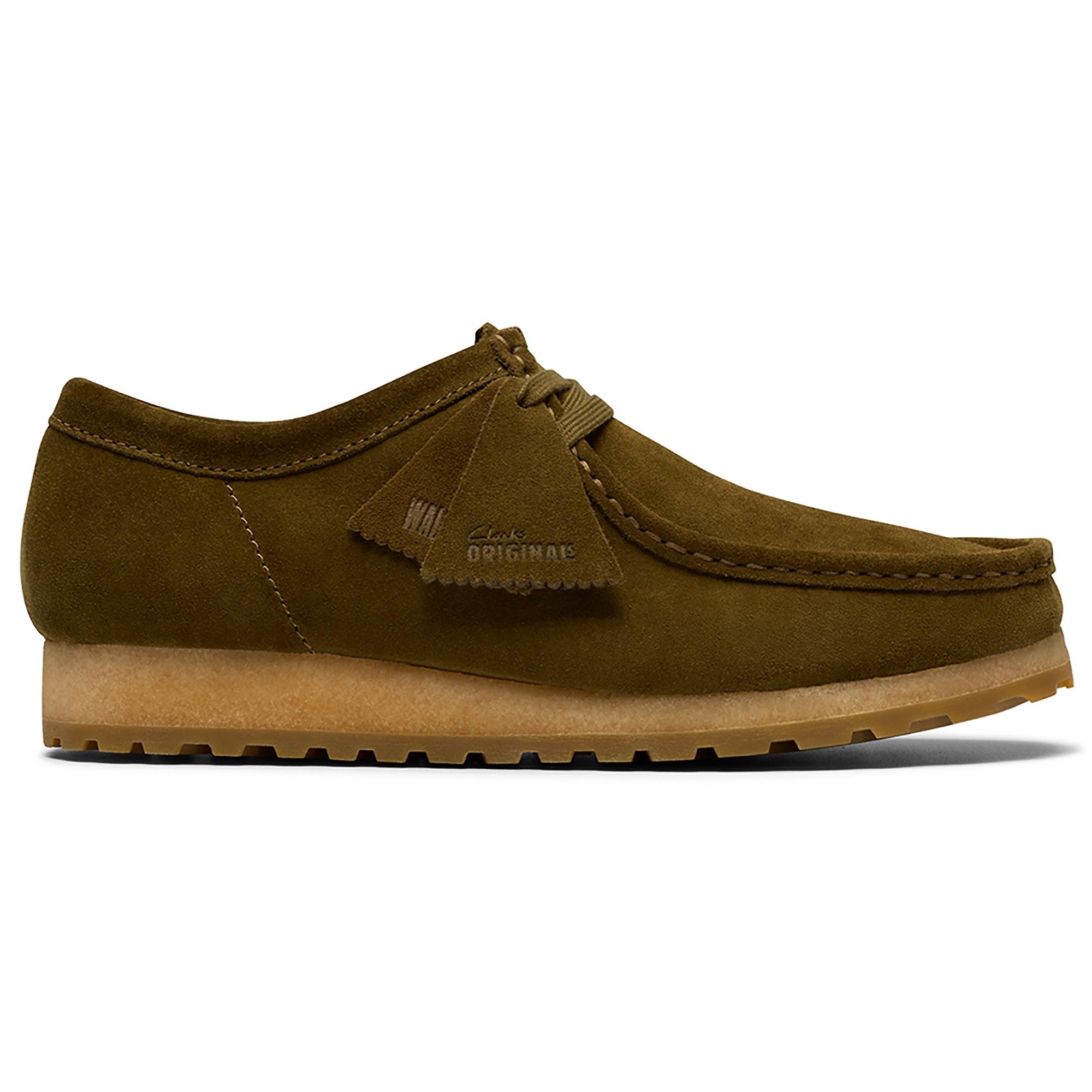 Product image 1 of 7 of Clarks Originals Men's Wallabee RB Shoes - Olive Suede