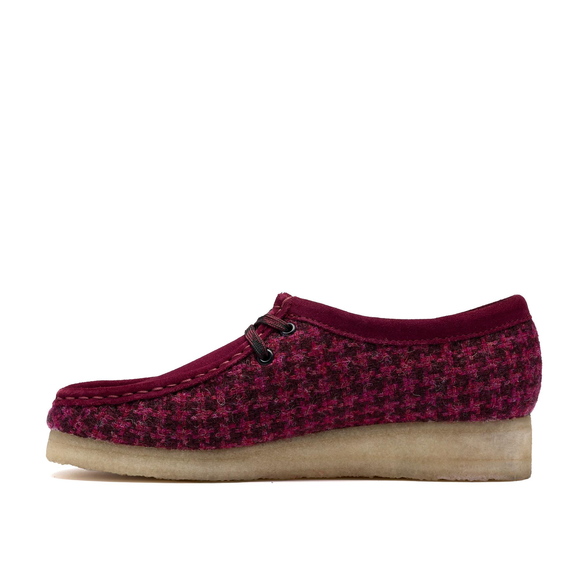 Product image 2 of 8 of Clarks Originals Women's Wallabee Shoes - Purple Harris Tweed