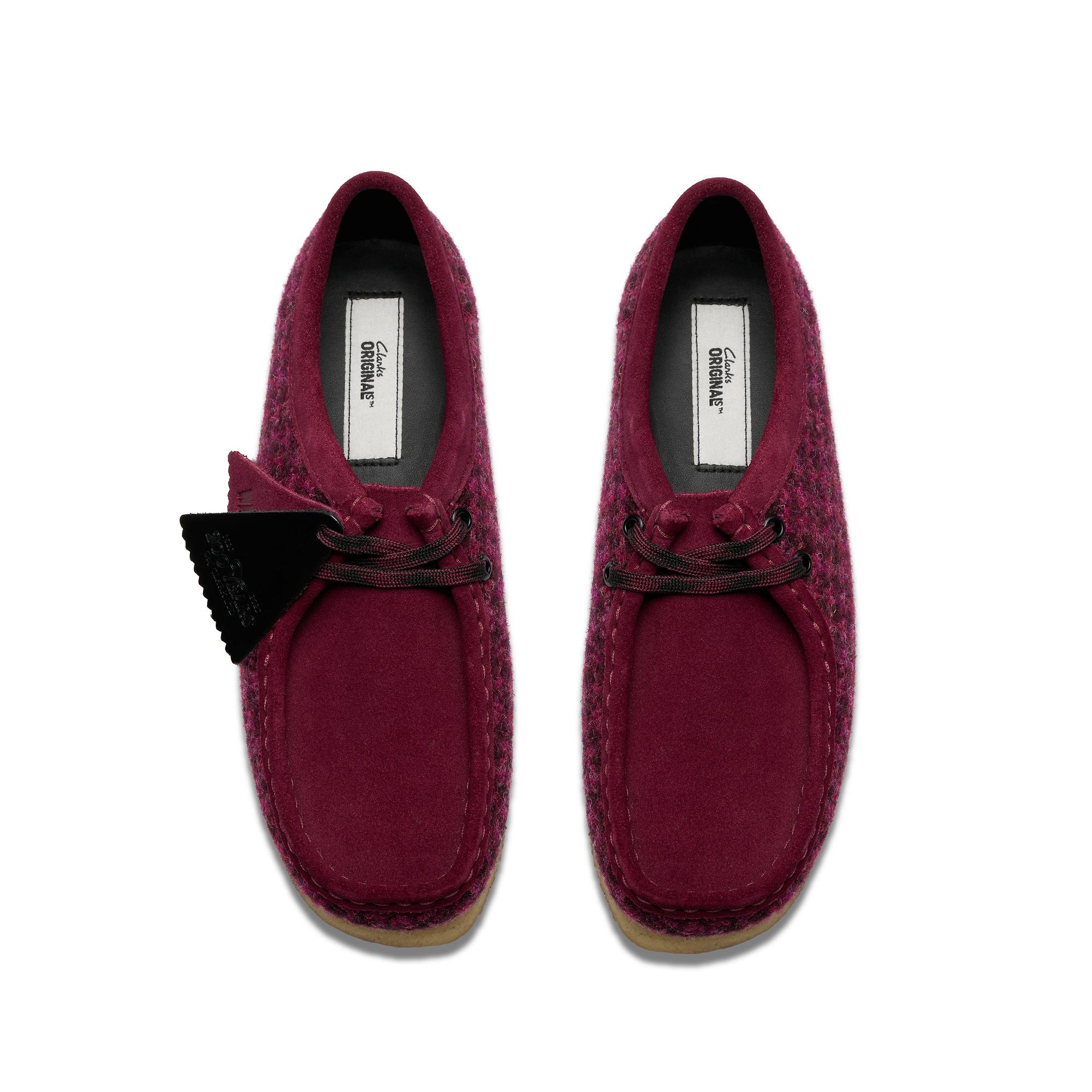 Product image 6 of 8 of Clarks Originals Women's Wallabee Shoes - Purple Harris Tweed