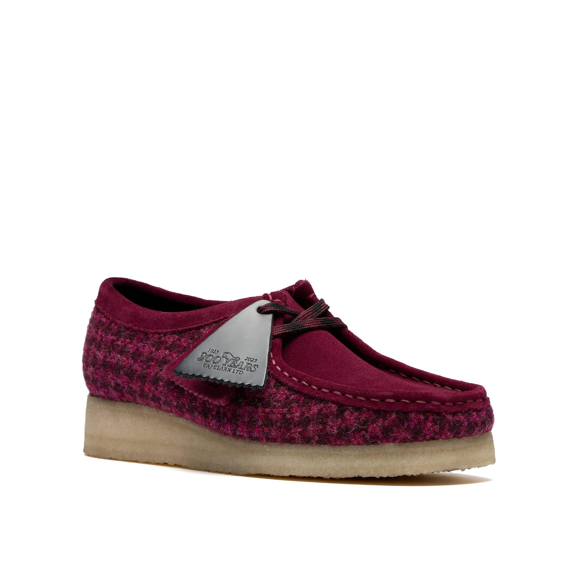 Product image 7 of 8 of Clarks Originals Women's Wallabee Shoes - Purple Harris Tweed