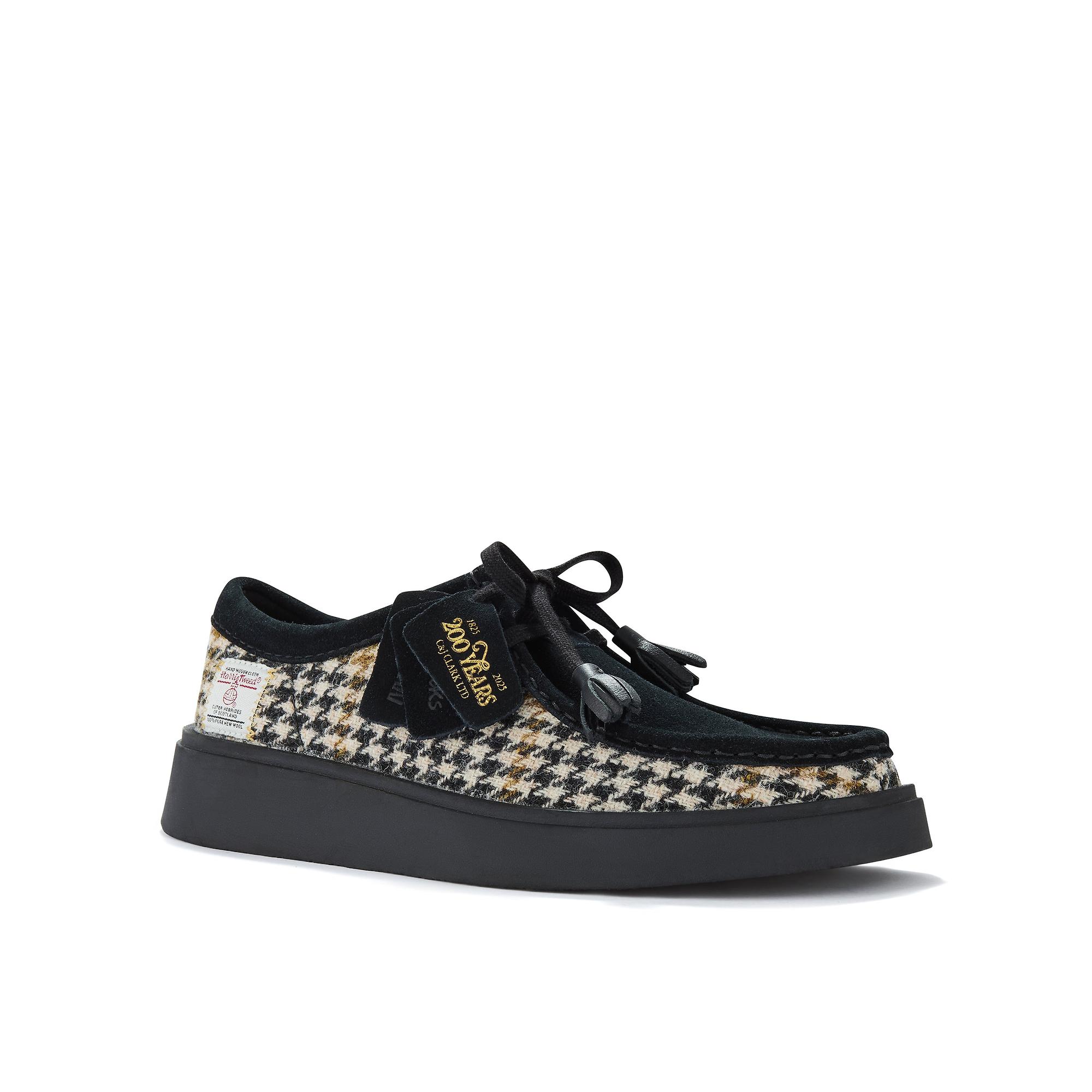 Product image 4 of 6 of Clarks Men's Torview Shoes - Harris Tweed Black Combi