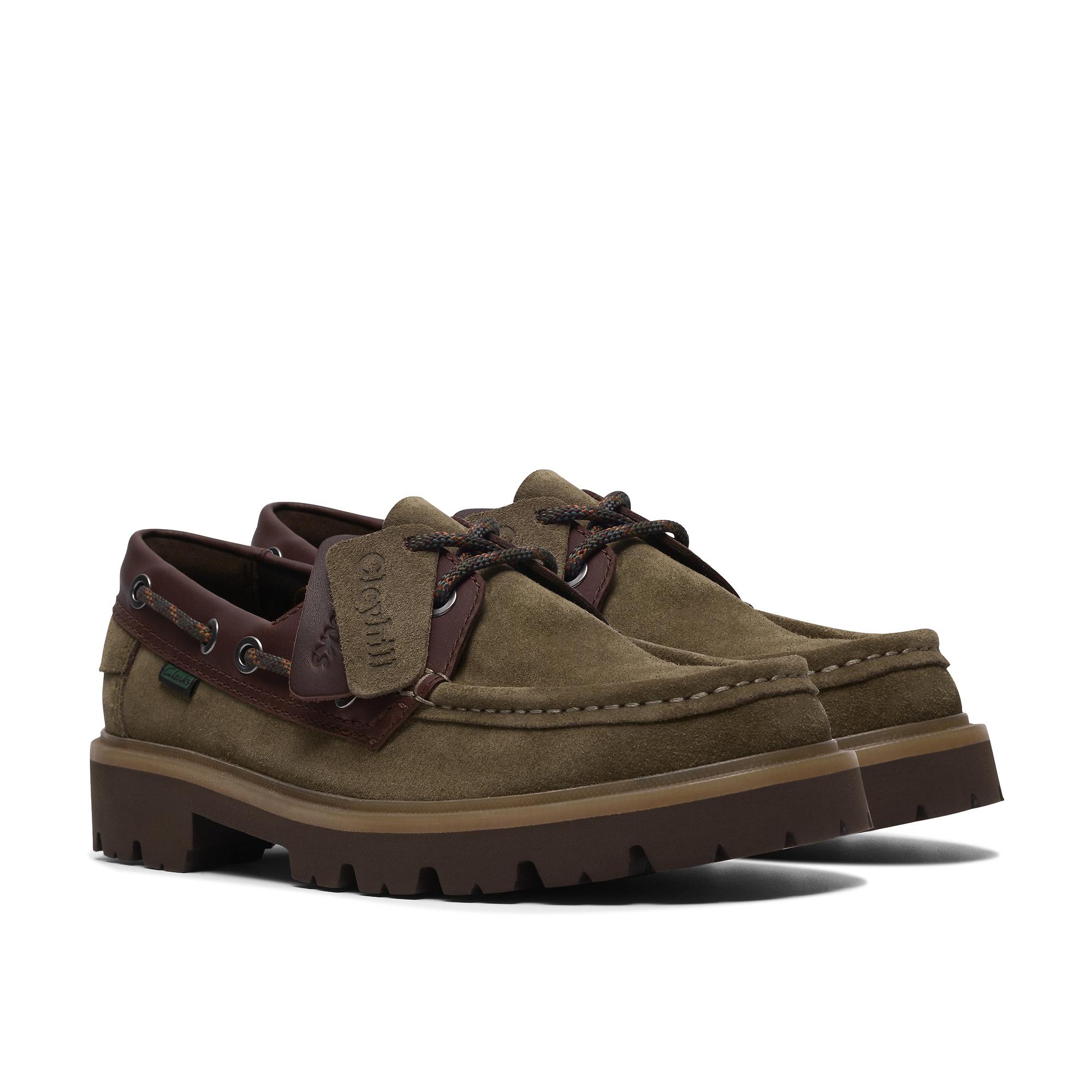 Product image 4 of 8 of Clarks Men's Cleyhill Boat Shoes - Olive Combi