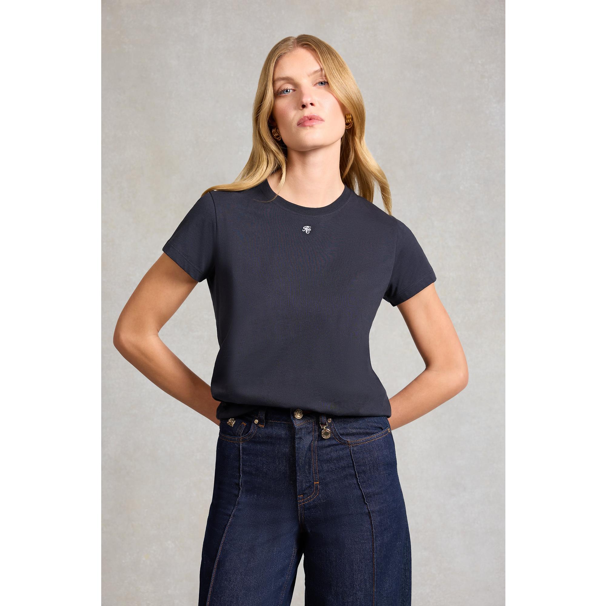 Product image 2 of 7 of Holland Cooper Women's Monogram Tee - Ink Navy