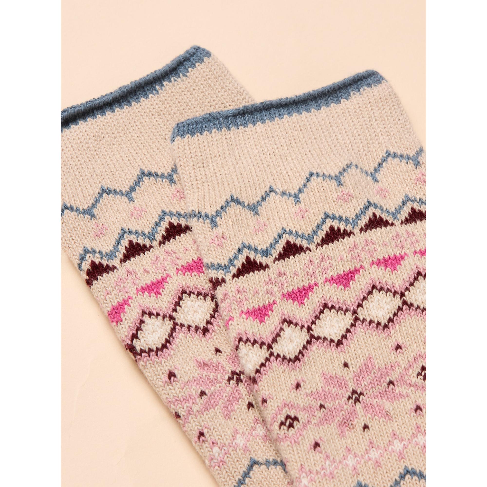 Product image 2 of 3 of Joules Women's Lucille Fairisle Socks UK 4-8 - Neutral