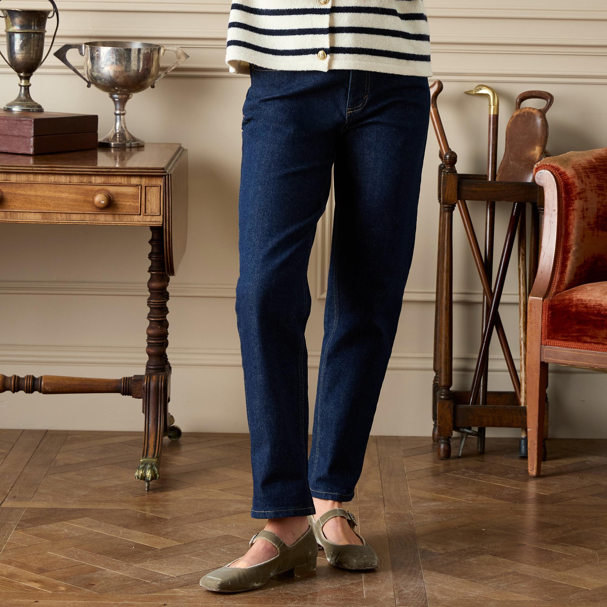Product image 3 of 9 of Joules Women's Slim Straight Mid Rise Jeans - Rinse Wash
