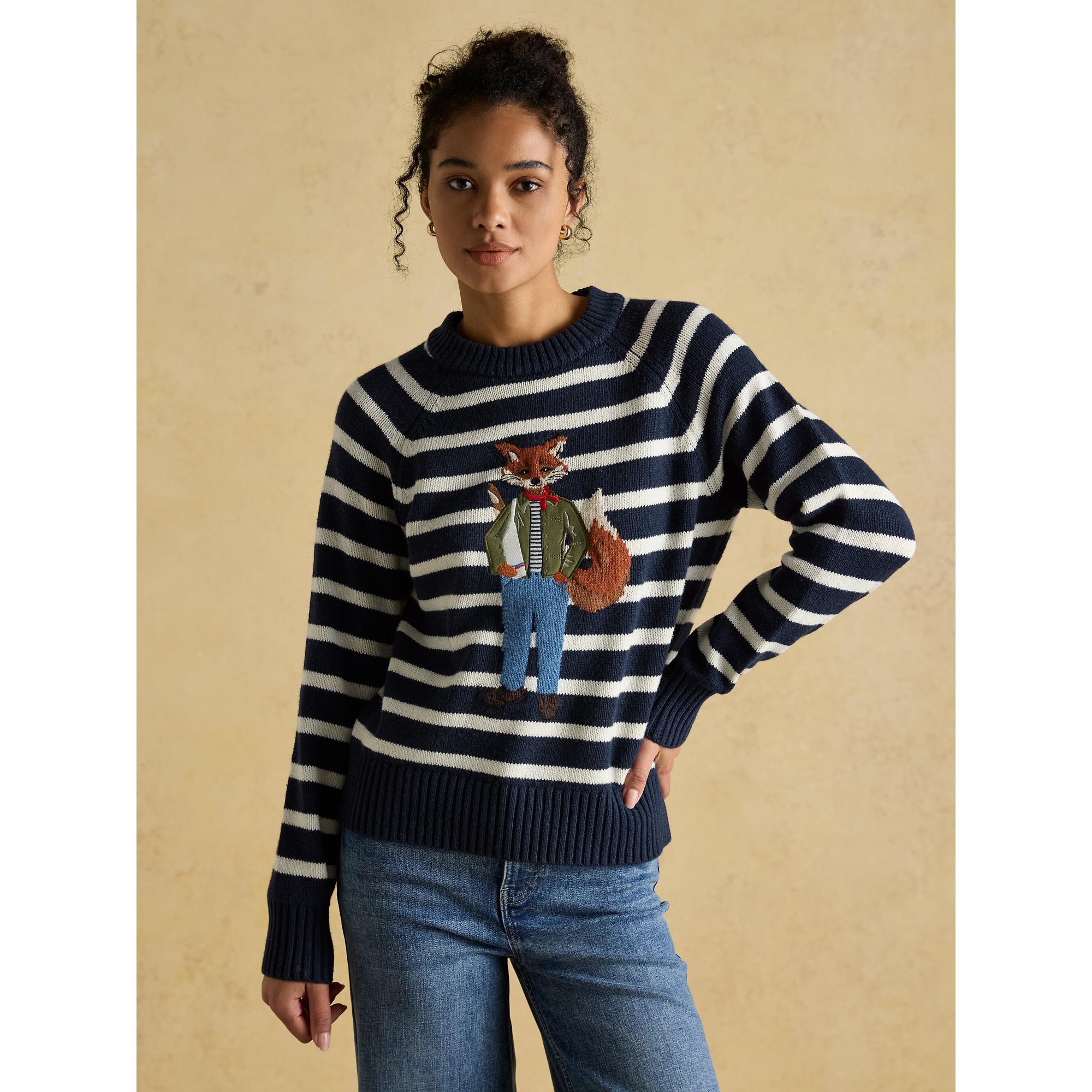 Product image 2 of 6 of Joules Women's Renard Jonty Intarsia Knit Jumper - Navy