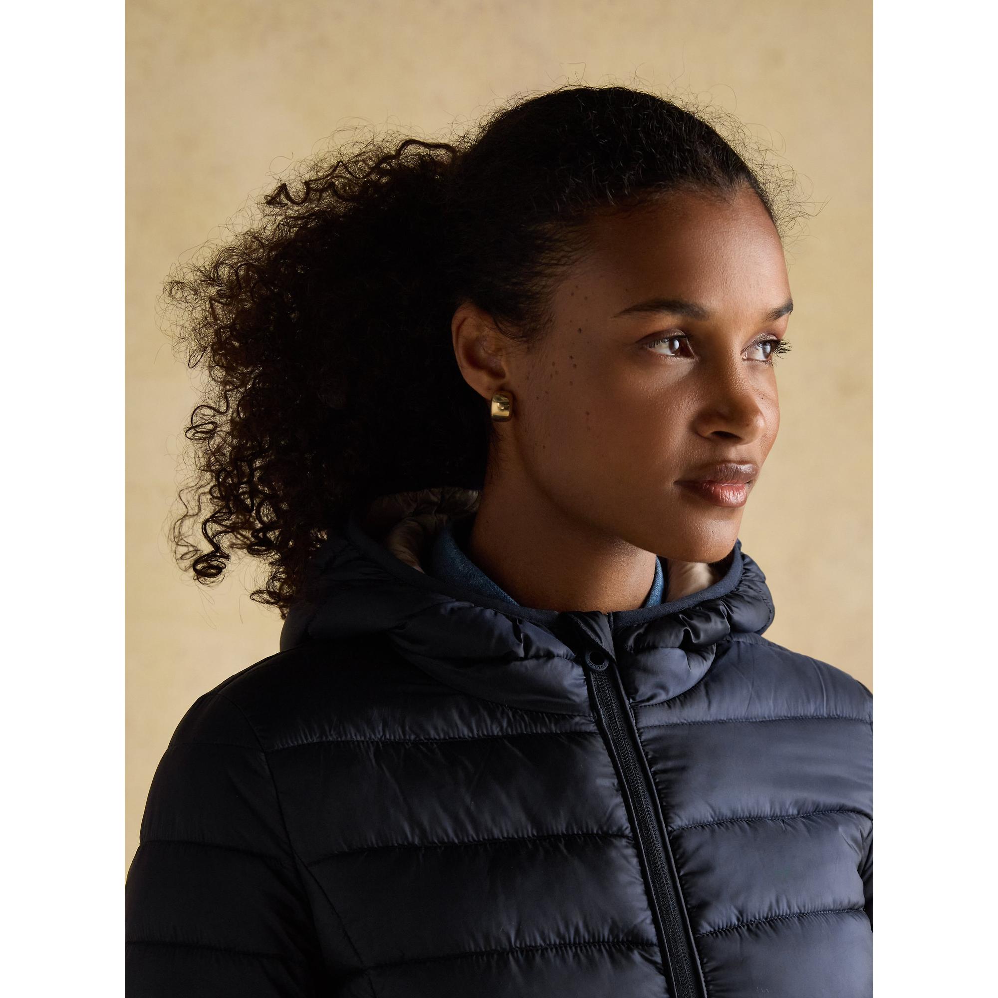 Product image 4 of 8 of Joules Women's Kenley Long Showerproof Padded Coat - Navy