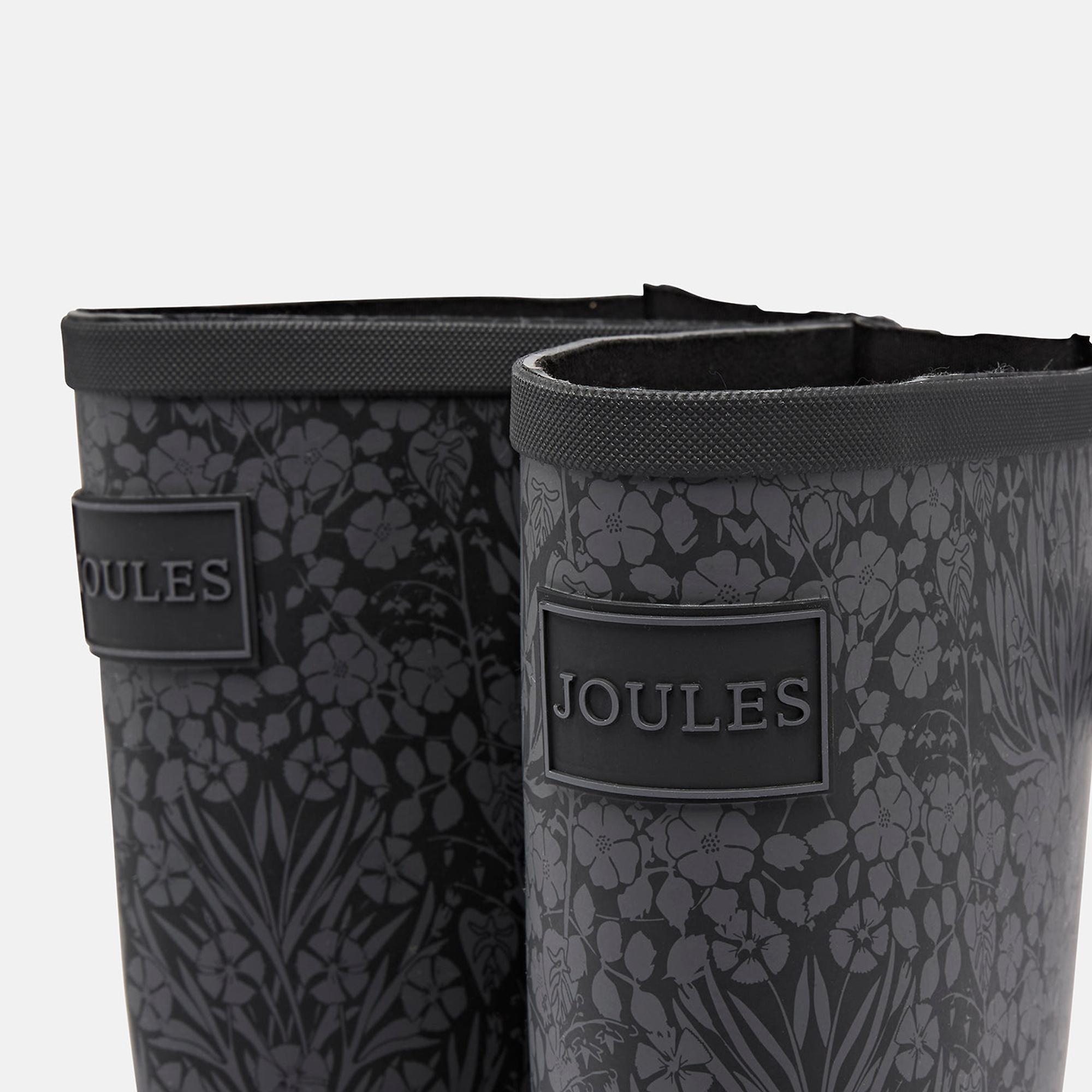 Product image 5 of 5 of Joules Women's Adjustable Tall Printed Wellies - Black Floral