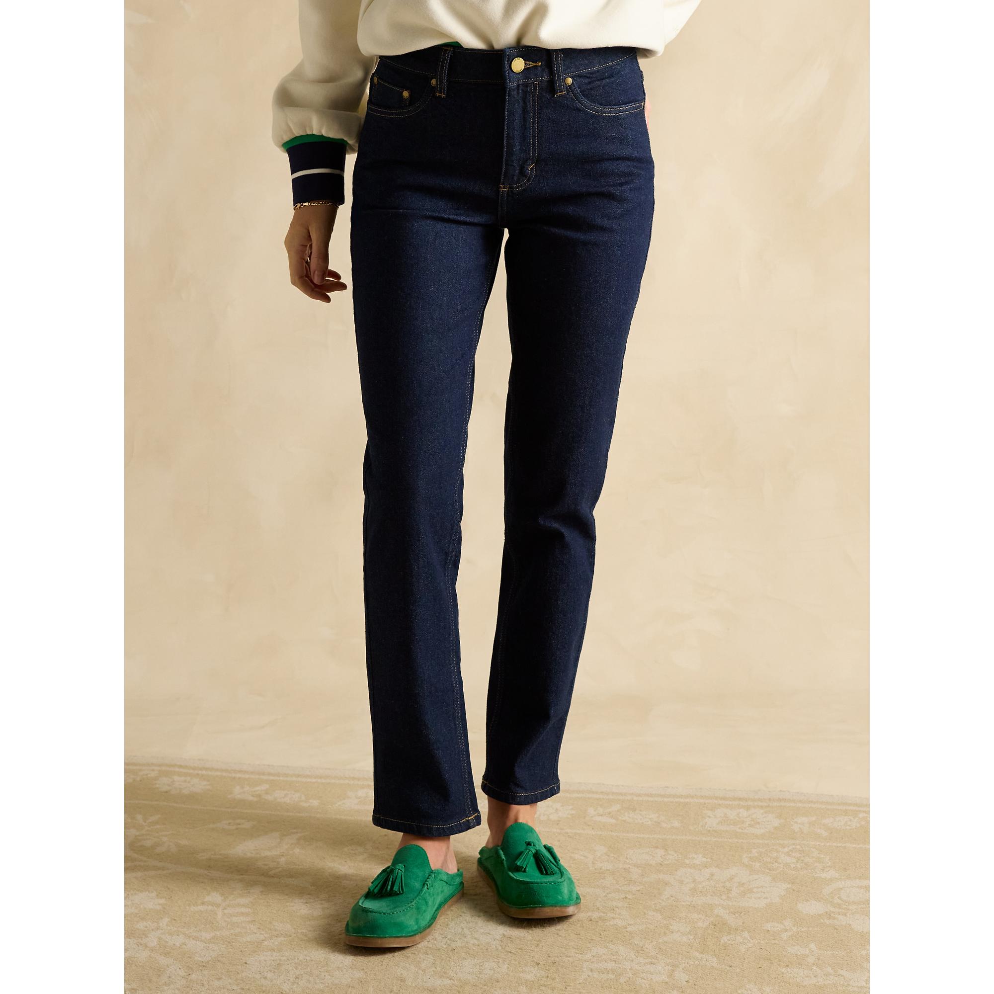 Product image 9 of 9 of Joules Women's Slim Straight Mid Rise Jeans - Rinse Wash