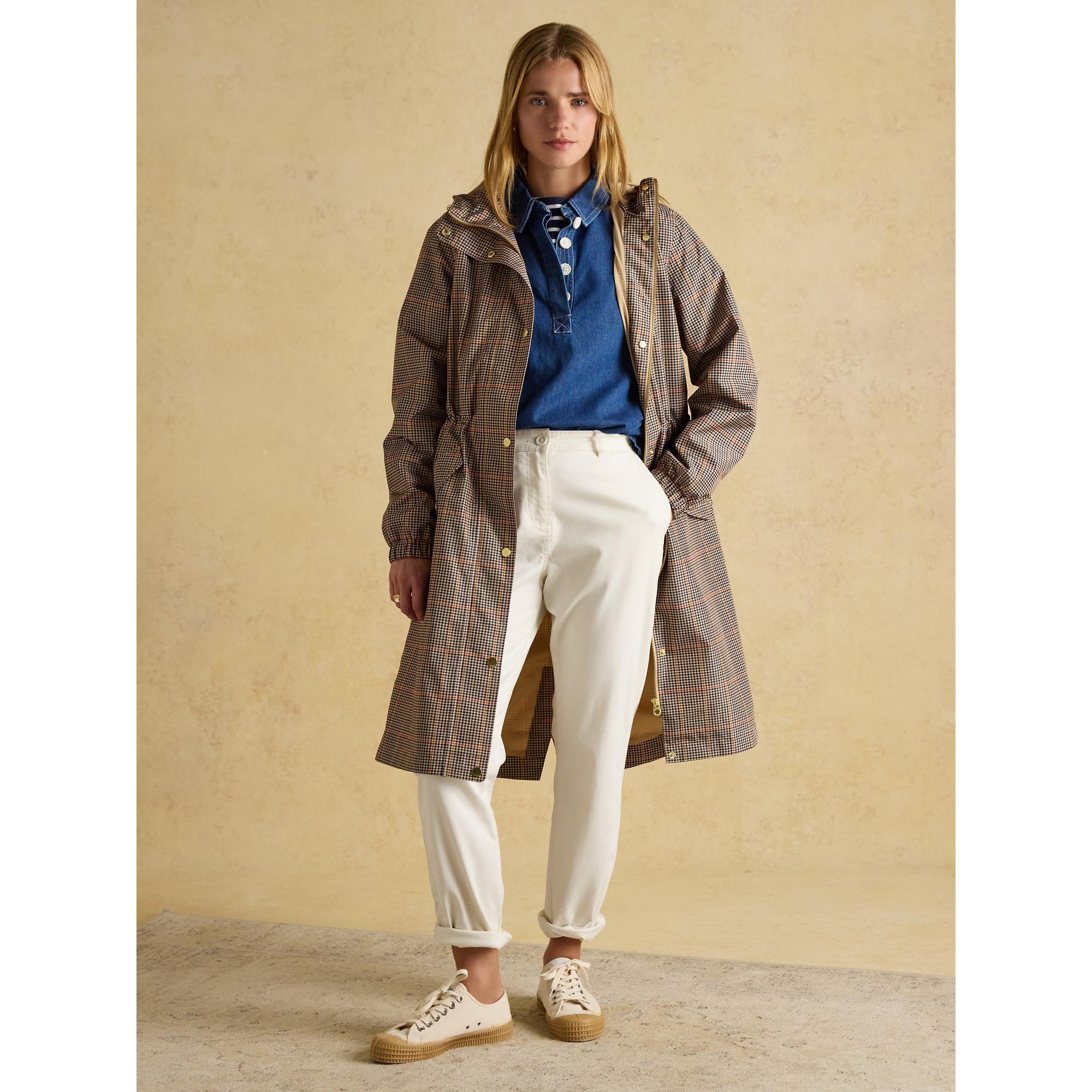 Product image 6 of 16 of Joules Women's Holkham Waterproof Packable Hooded Raincoat - Henson Check