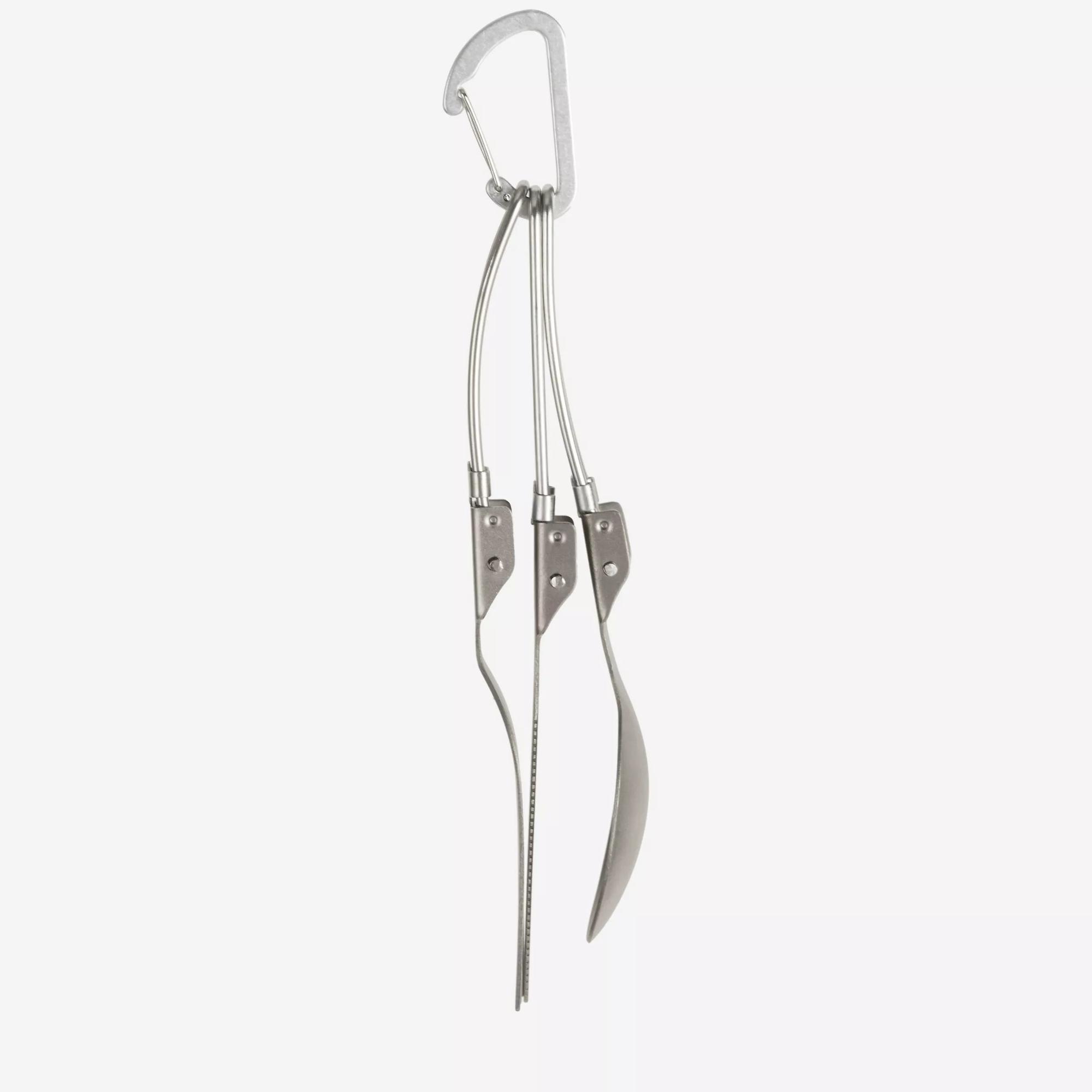 Product image 2 of 10 of Elliker Beldon Titanium 3 Piece Foldable Cutlery