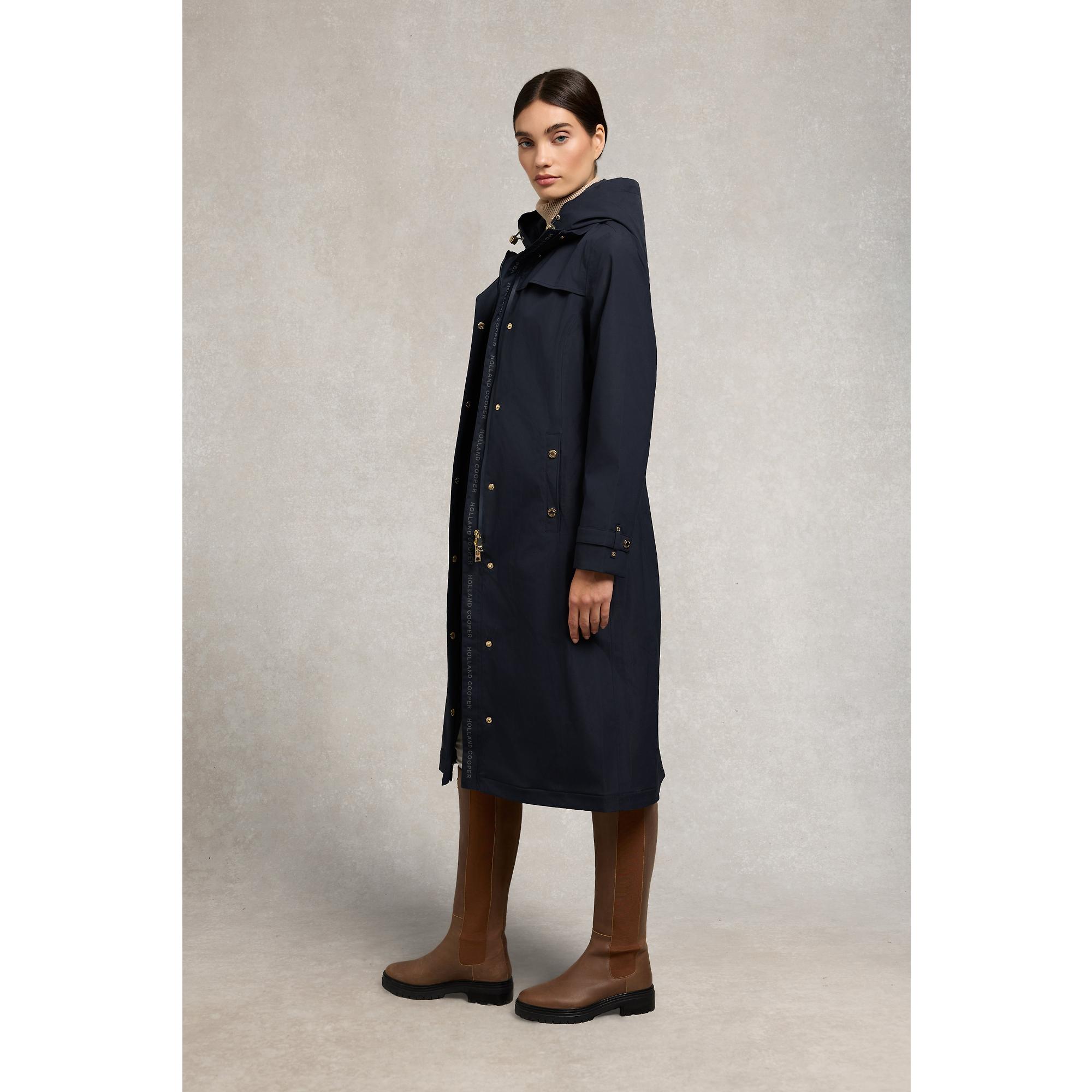 Product image 6 of 11 of Holland Cooper Women's Folgate Rain Coat - Ink Navy