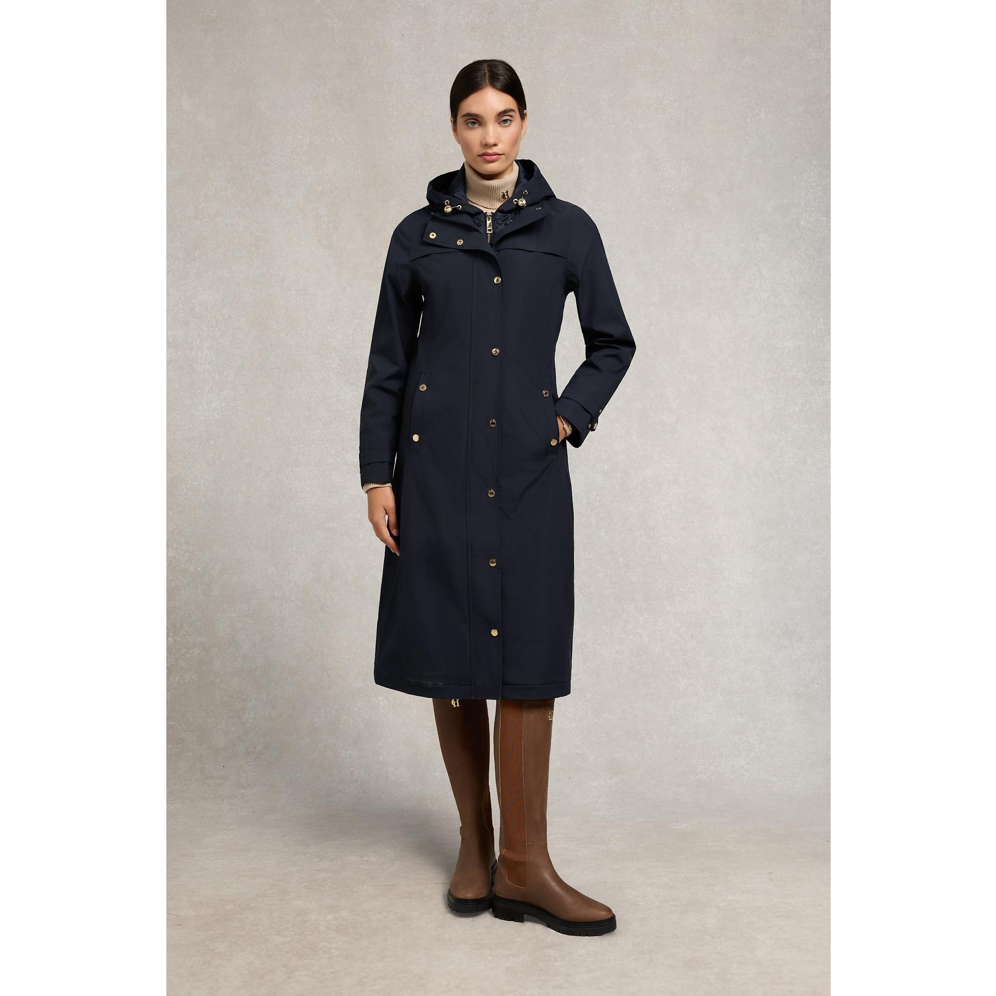 Product image 2 of 11 of Holland Cooper Women's Folgate Rain Coat - Ink Navy
