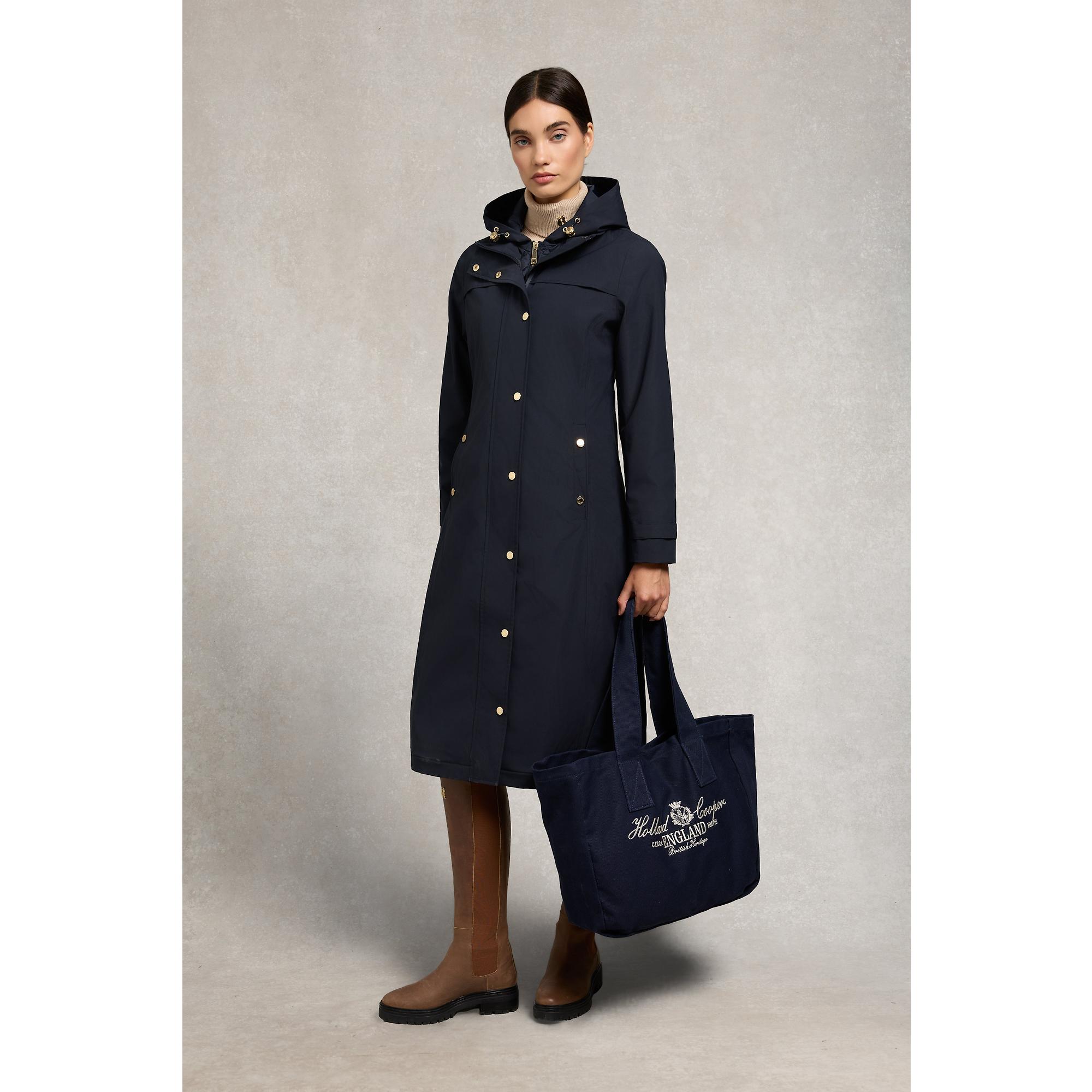 Product image 4 of 11 of Holland Cooper Women's Folgate Rain Coat - Ink Navy