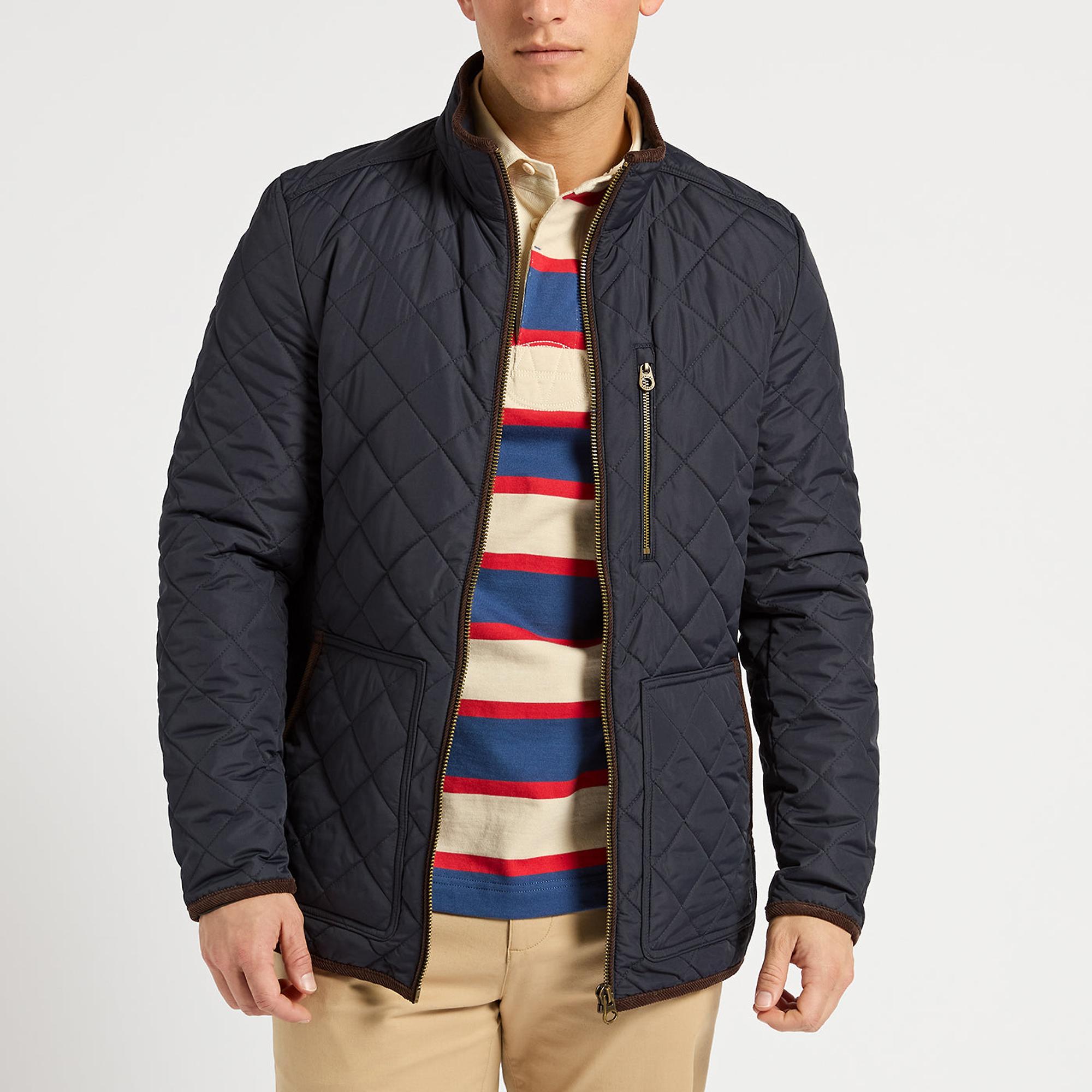 Product image 2 of 5 of Joules Men's Maynard Diamond Quilted Jacket - Navy