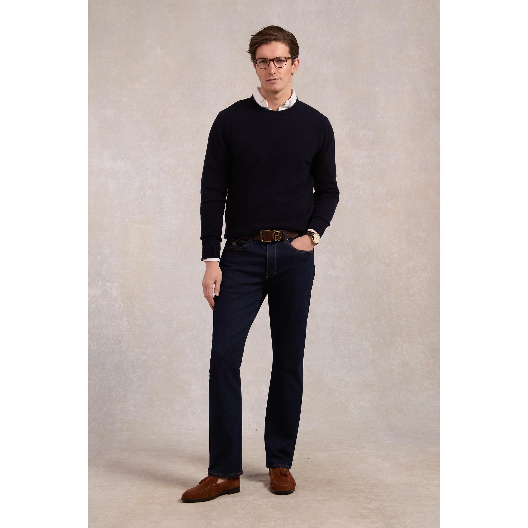 Product image 2 of 8 of Holland Cooper Men's Classic Straight Jeans - Dark Indigo