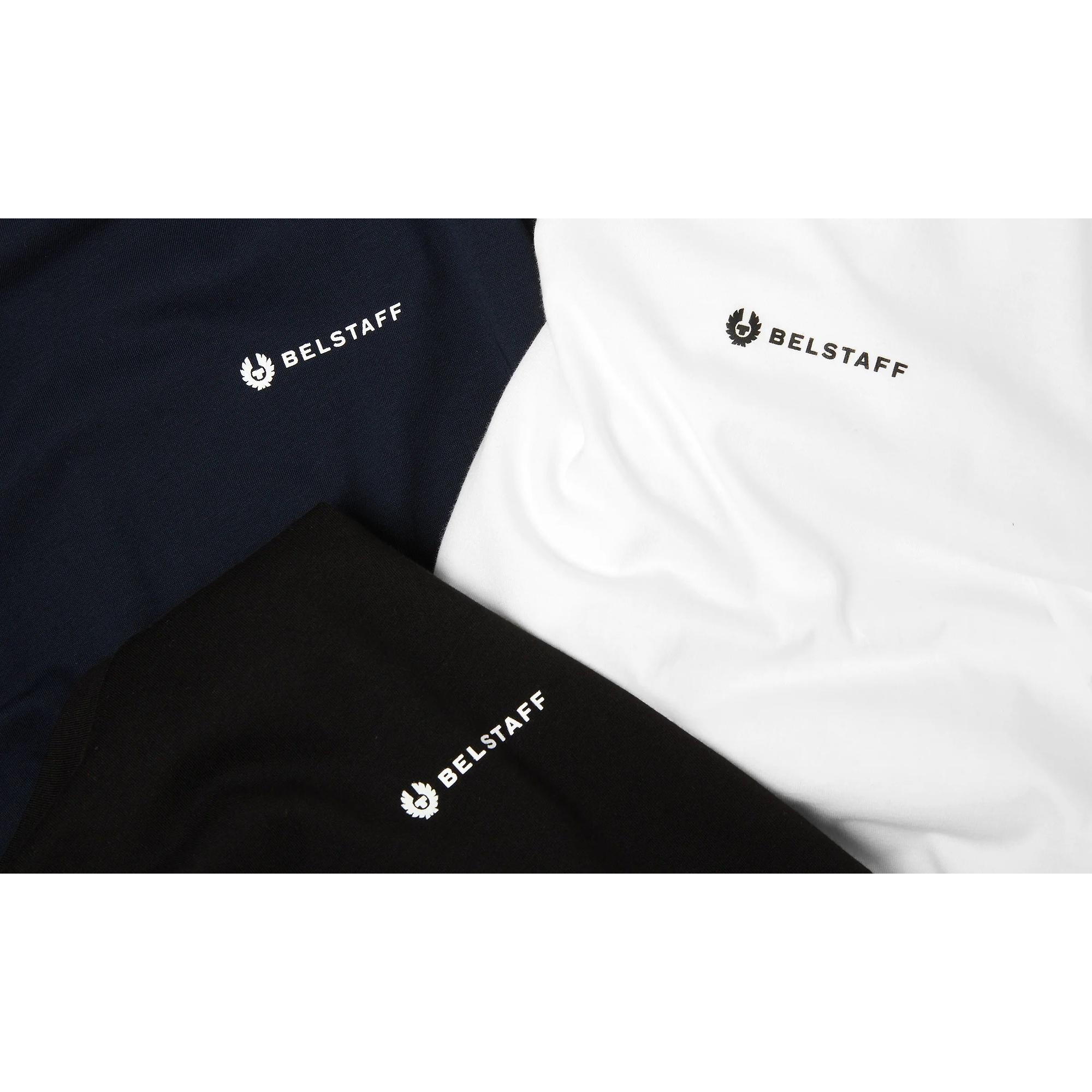 Product image 4 of 4 of Belstaff Men's 3 Pack T-Shirt - Black/Dark Ink/White