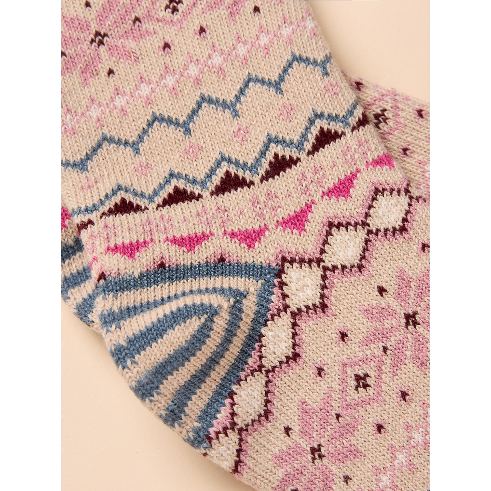 Product image 3 of 3 of Joules Women's Lucille Fairisle Socks UK 4-8 - Neutral