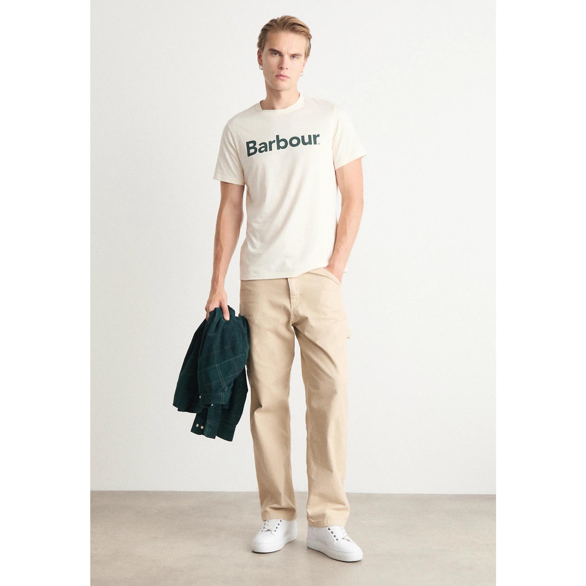 Product image 2 of 4 of Barbour Men's Logo T-Shirt - Whisper White