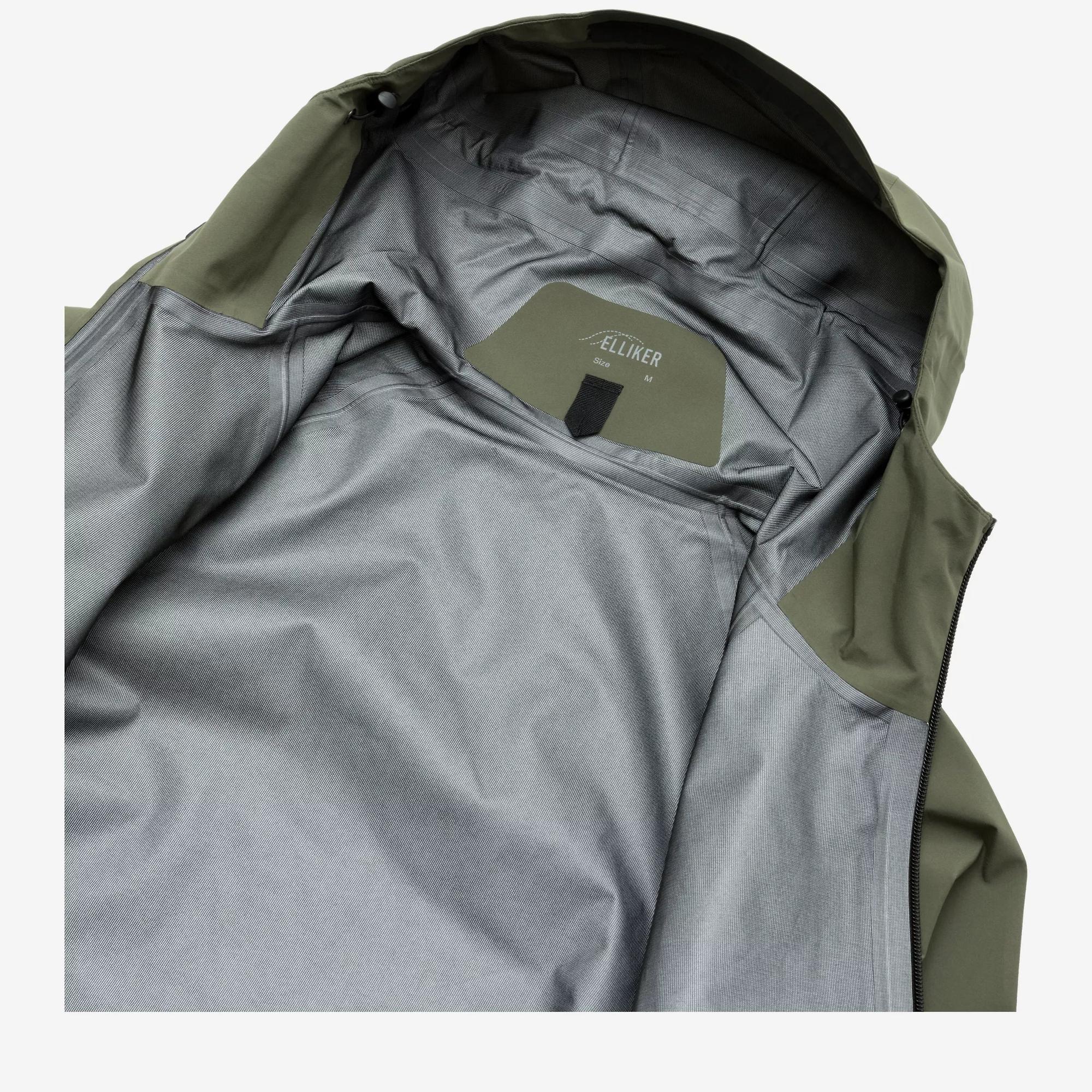 Product image 16 of 20 of Elliker Unisex Ayre 3L Waterproof Shell Jacket - Khaki