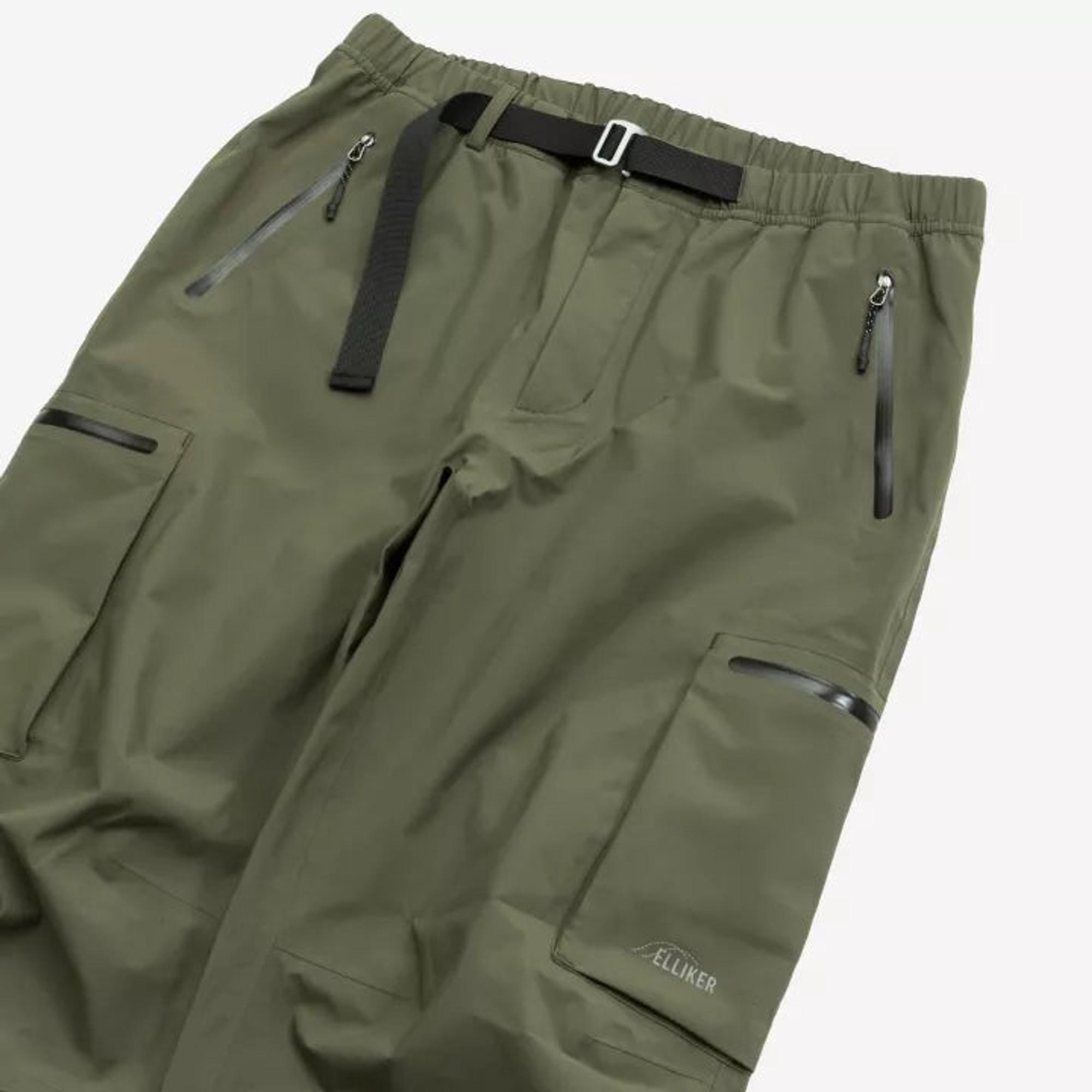 Product image 6 of 15 of Elliker Unisex Bordley 3L Waterproof Shell Trousers - Khaki