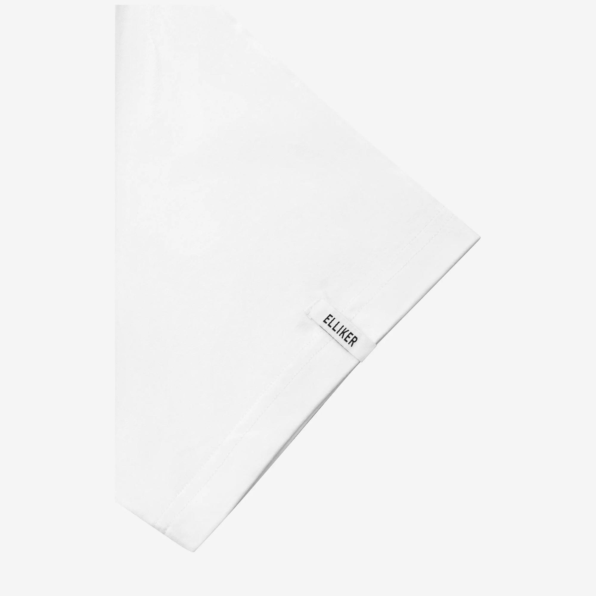 Product image 8 of 9 of Elliker Unisex Rill Hand Print Short Sleeve T-Shirt - White