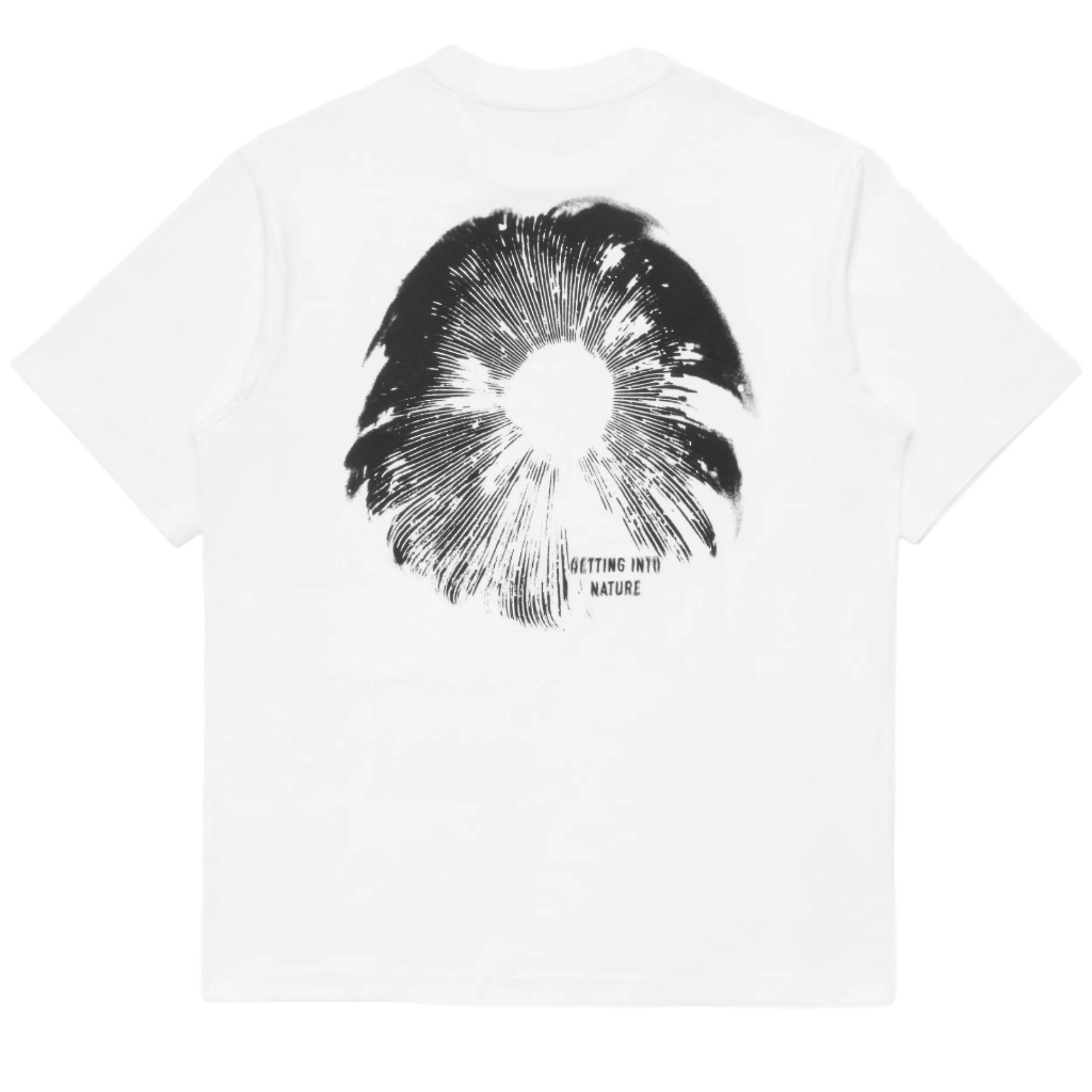 Product image 1 of 8 of Elliker Unisex Rill Spore Print Short Sleeve T-Shirt - White