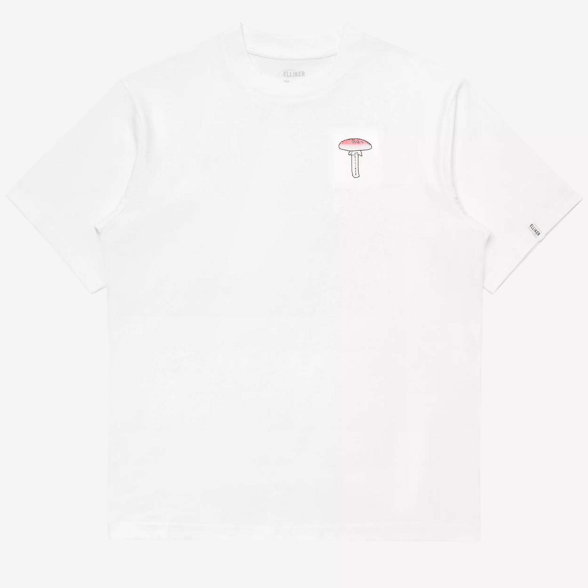 Product image 4 of 8 of Elliker Unisex Rill Spore Print Short Sleeve T-Shirt - White