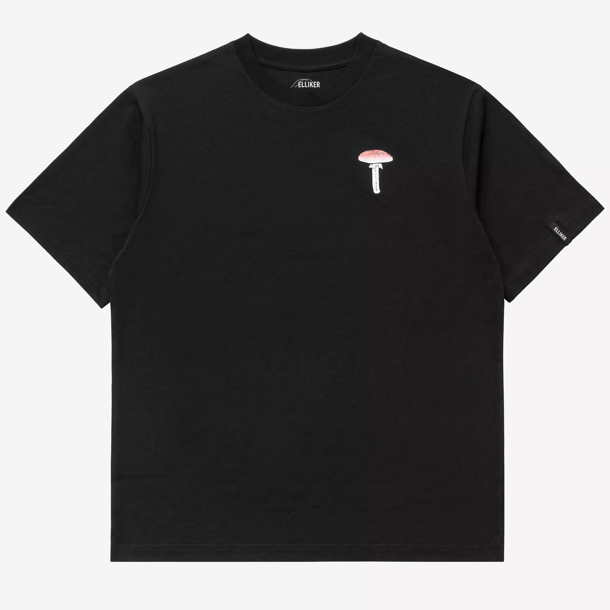 Product image 5 of 9 of Elliker Unisex Rill Spore Print Short Sleeve T-Shirt - Black