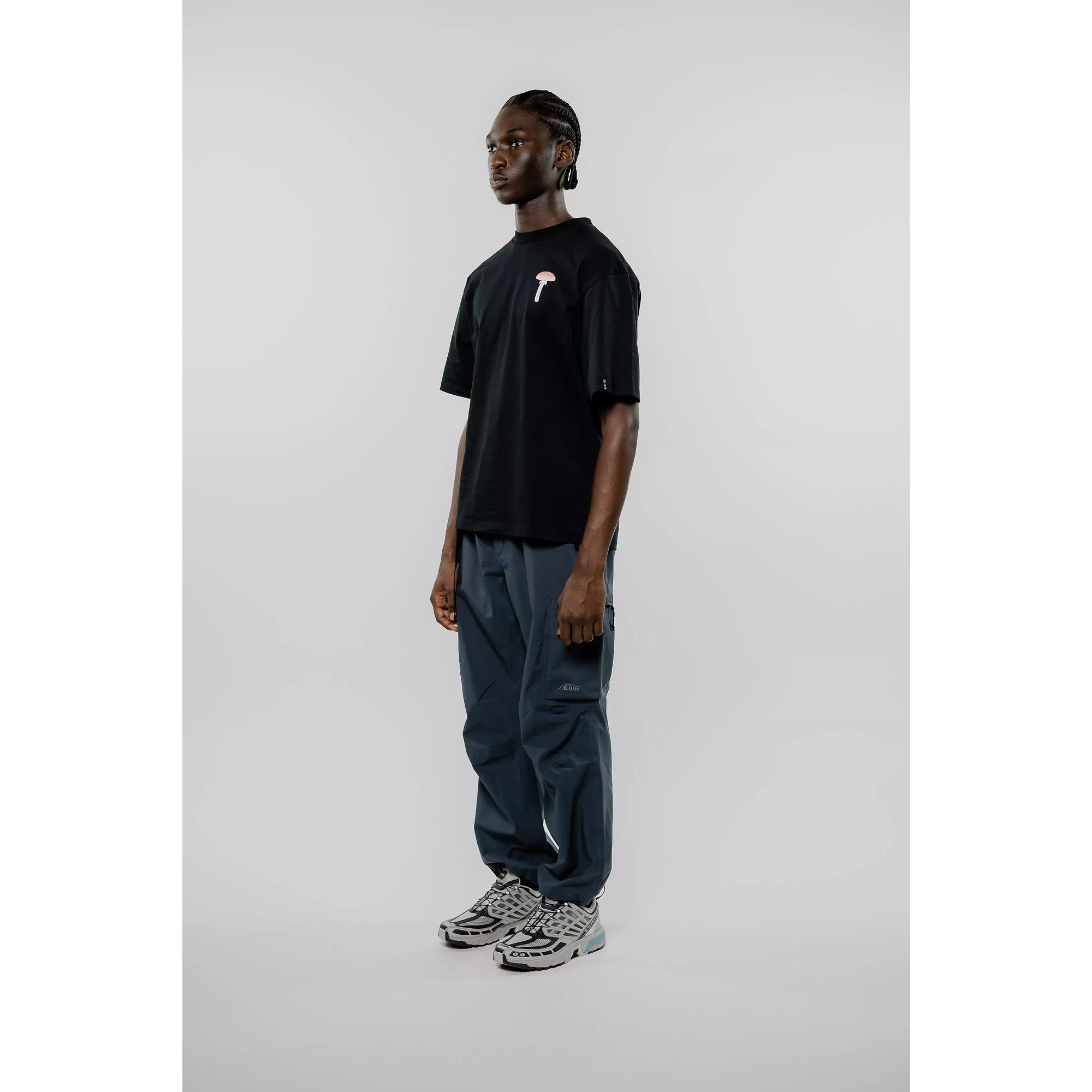 Product image 3 of 9 of Elliker Unisex Rill Spore Print Short Sleeve T-Shirt - Black