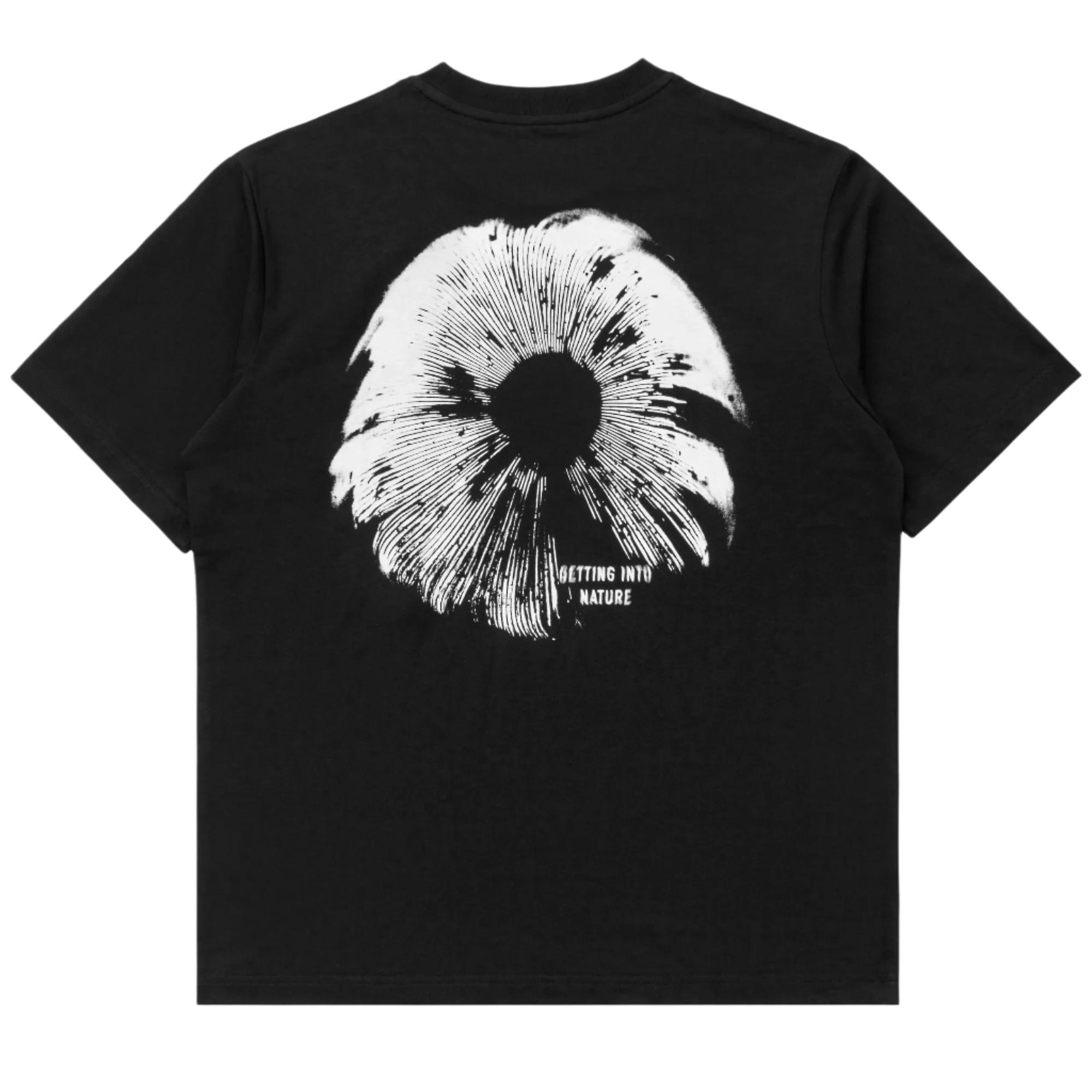 Product image 1 of 9 of Elliker Unisex Rill Spore Print Short Sleeve T-Shirt - Black