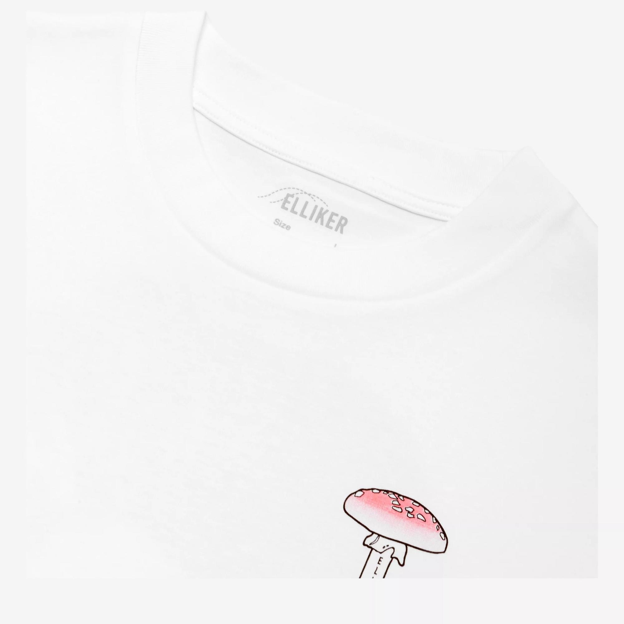 Product image 5 of 8 of Elliker Unisex Rill Spore Print Short Sleeve T-Shirt - White