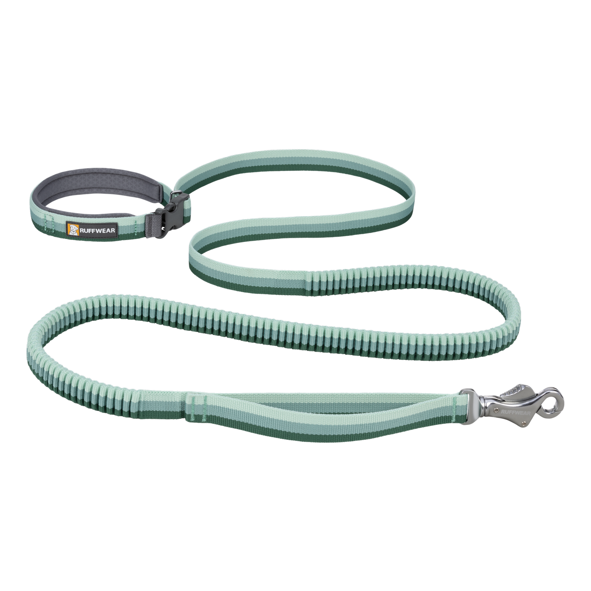 Product image 1 of 11 of RUFFWEAR Roamer Bungee Dog Lead - River Rock Green