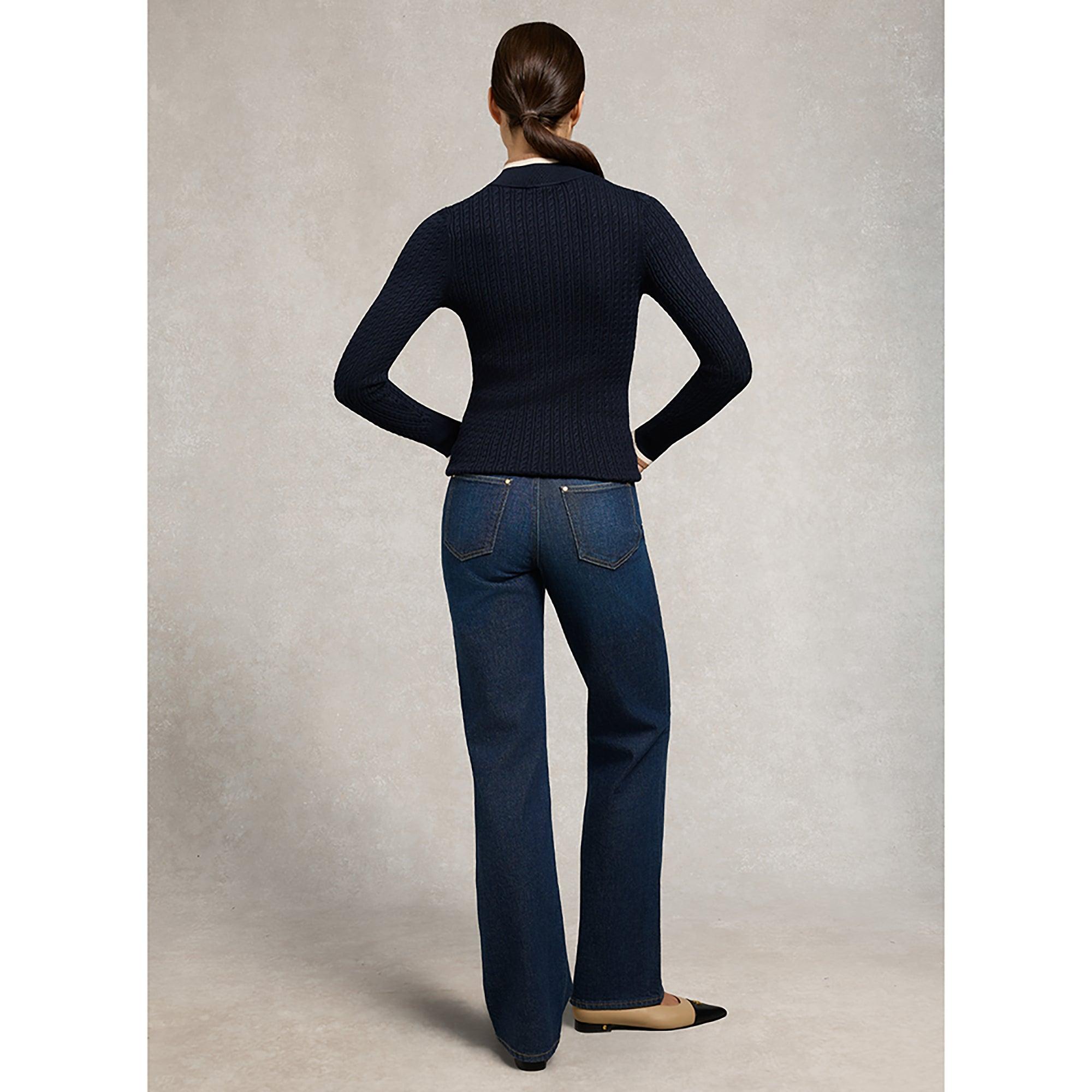 Product image 5 of 10 of Holland Cooper Women's Zoe Quarter Zip Knit - Ink Navy