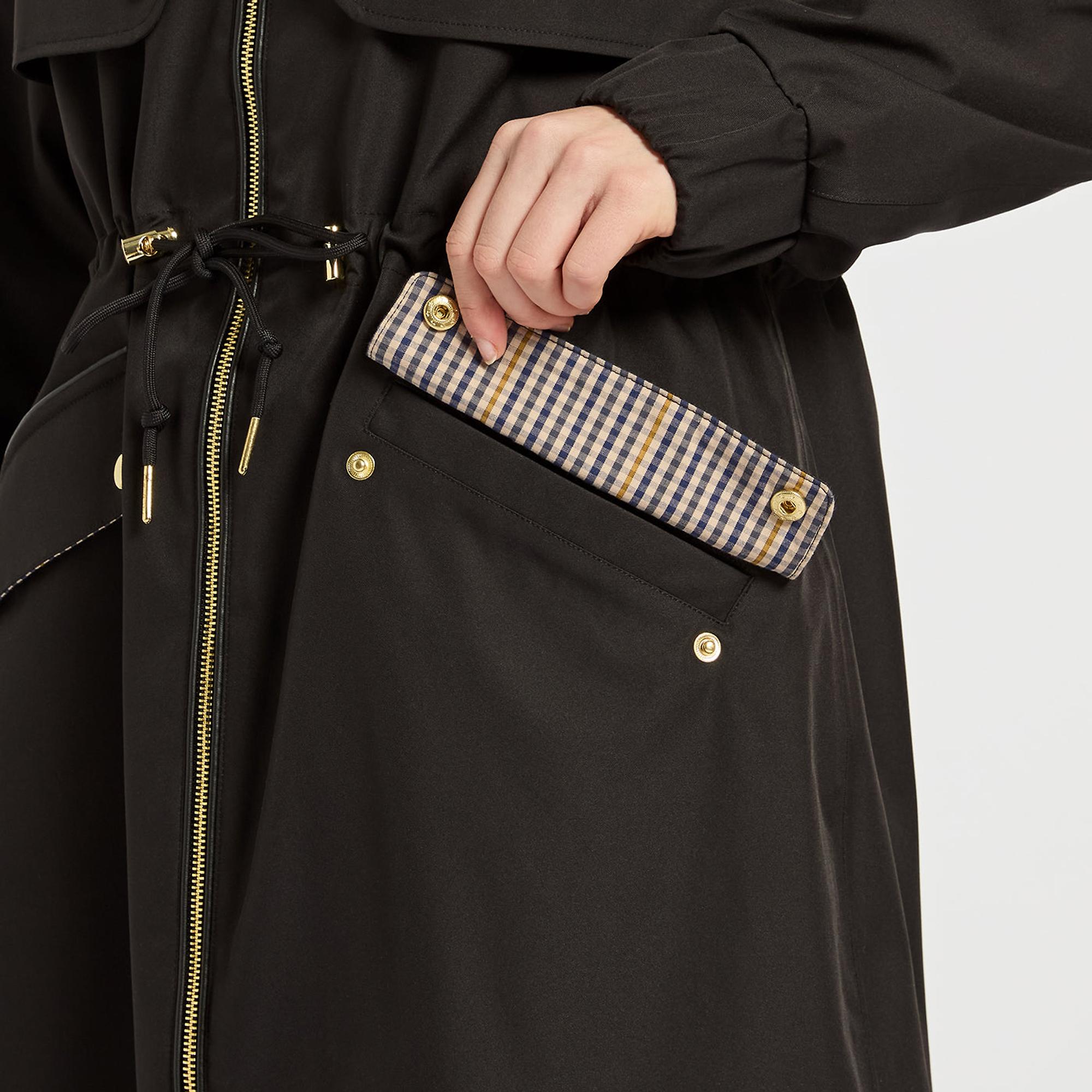 Product image 4 of 7 of Joules Women's Elbridge Waterproof Coat with Hood - Black