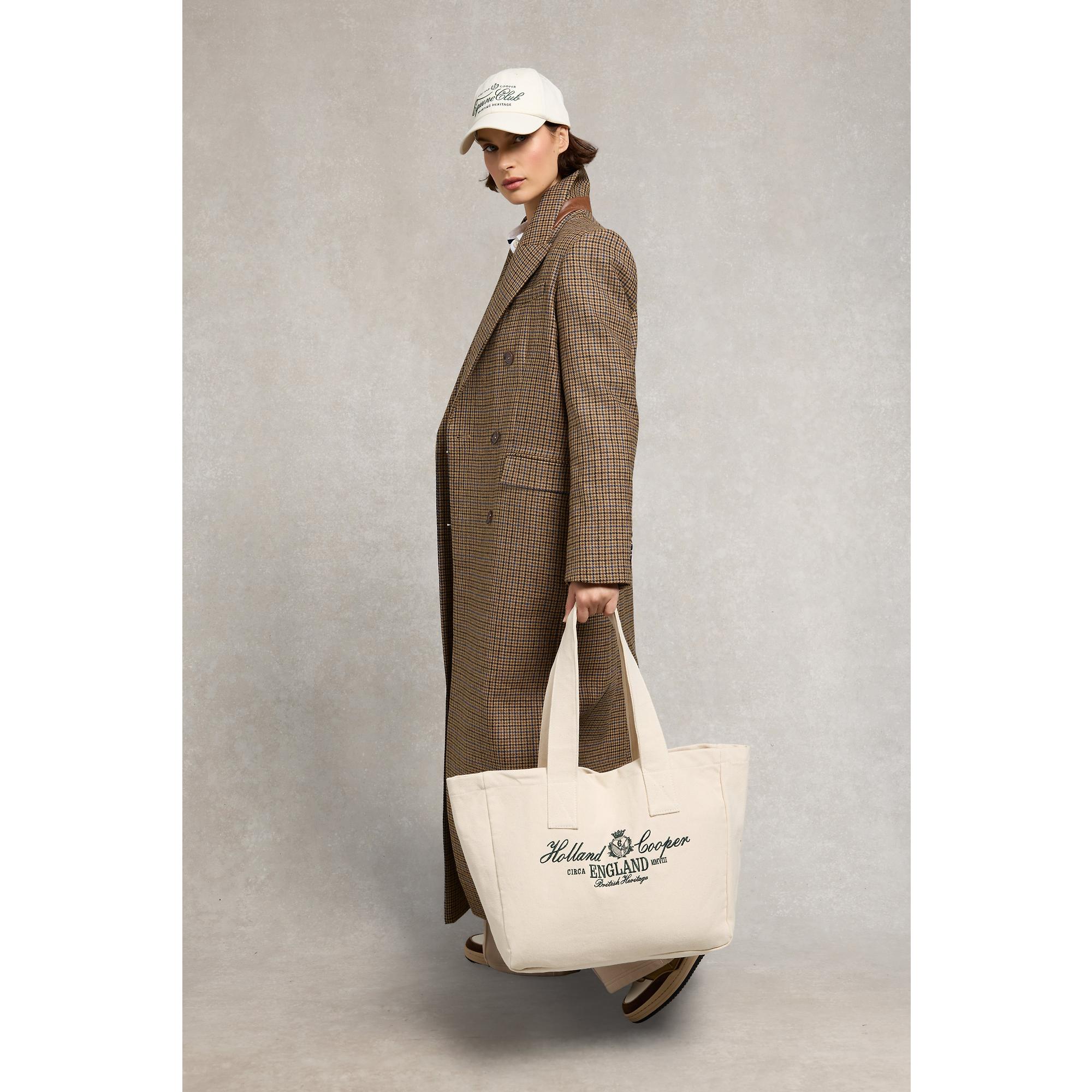 Product image 3 of 7 of Holland Cooper Women's Essential Tote Bag - Ecru Racing Green