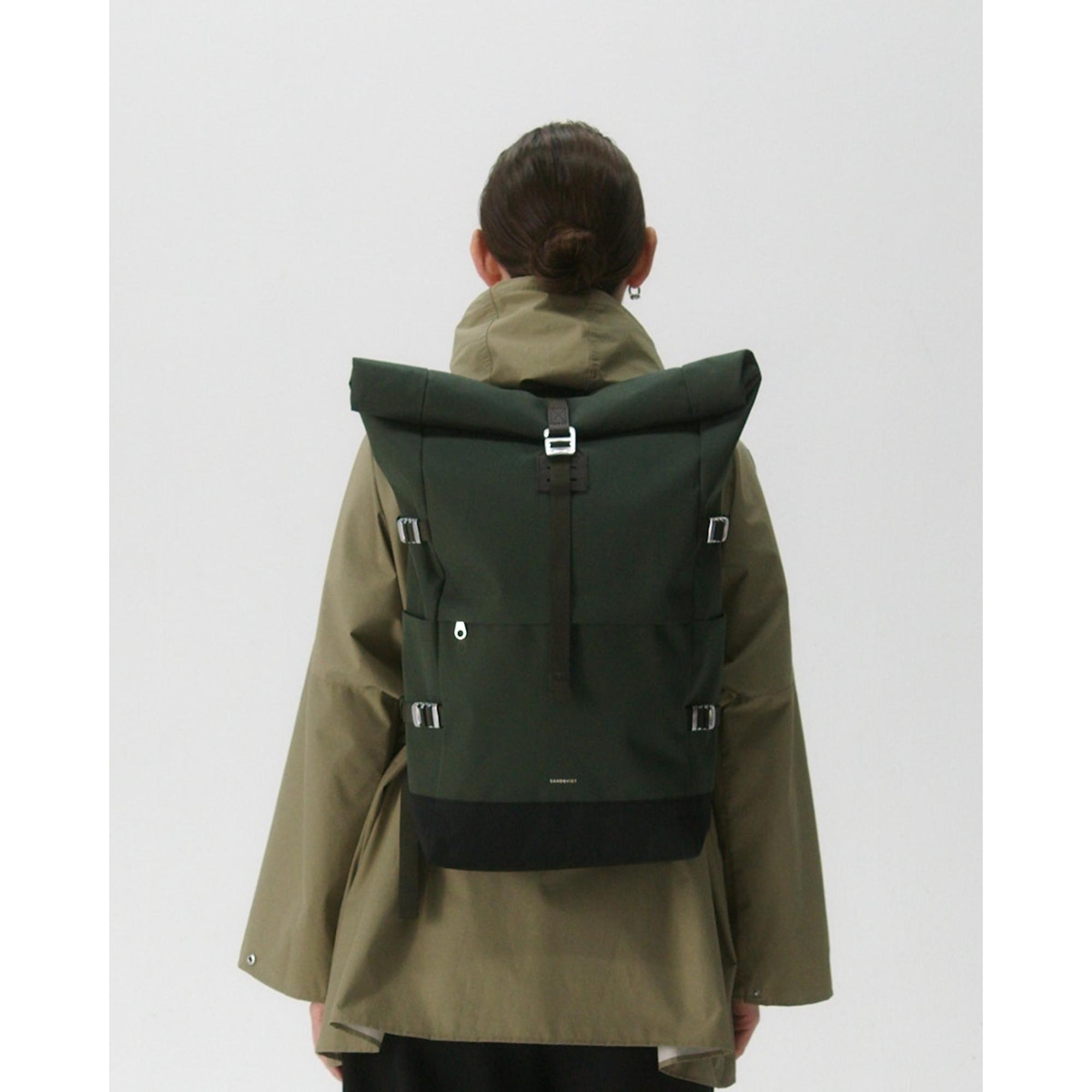 Product image 6 of 6 of Sandqvist Icon Rolltop Backpack L 26L 16" - Dawn Green