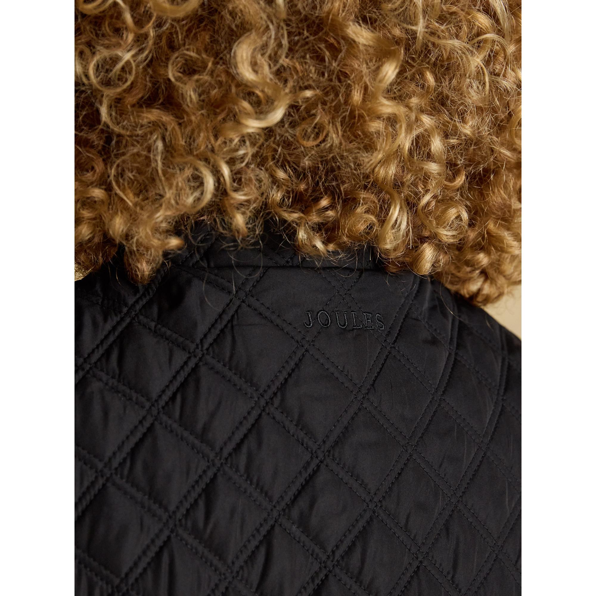 Product image 7 of 10 of Joules Women's Minx Showerproof Diamond Quilted Gilet - Black