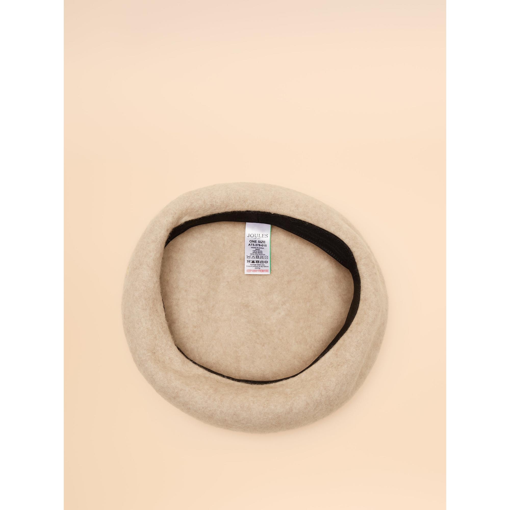 Product image 3 of 6 of Joules Women's Amelie Adjustable Wool Beret Hat - Cream